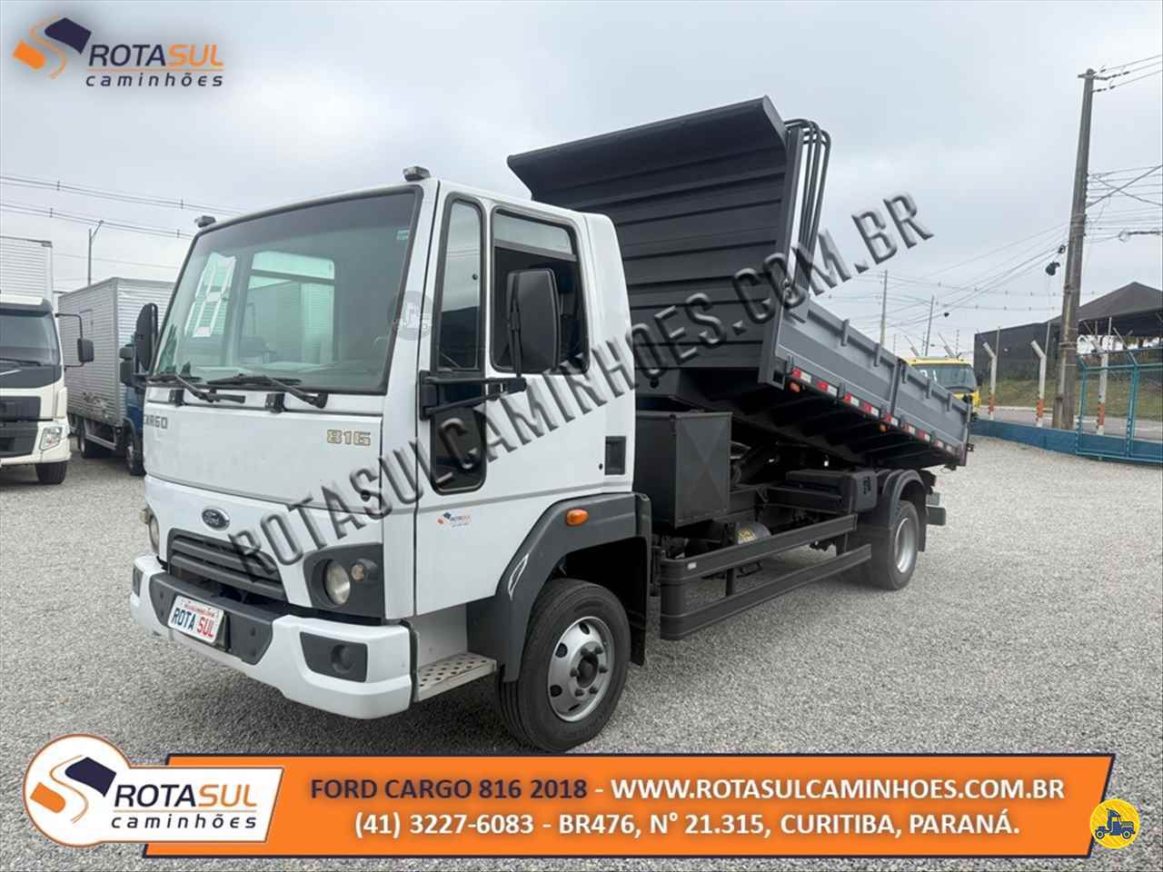CAMINHAO FORD CARGO 816 Caçamba Basculante 3/4 4x2 Rota Sul Caminhões CURITIBA PARANÁ PR