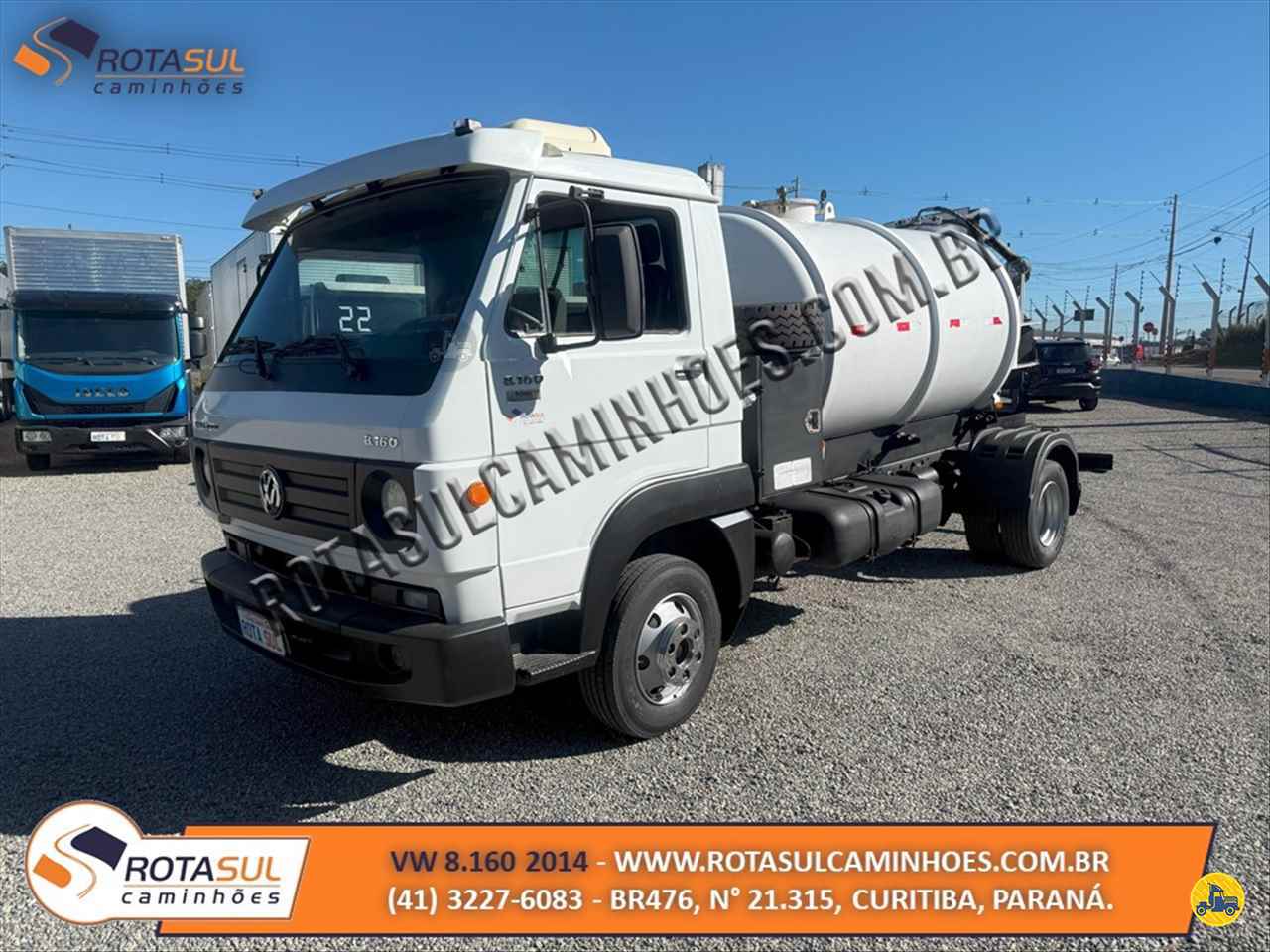 CAMINHAO VOLKSWAGEN VW 8160 Tanque Hidro Vácuo 3/4 4x2 Rota Sul Caminhões CURITIBA PARANÁ PR