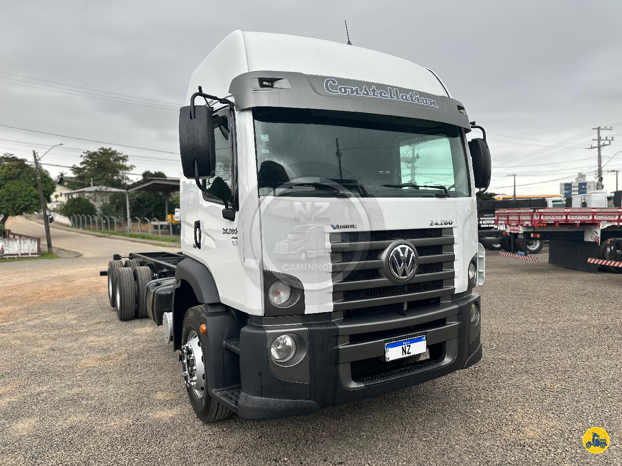 CAMINHAO VOLKSWAGEN VW 24280 Chassis Truck 6x2 NZ Veículos e Caminhões ICARA SANTA CATARINA SC