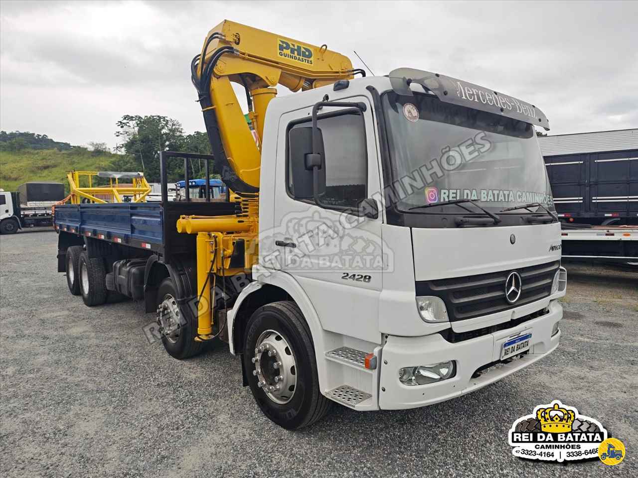 CAMINHAO MERCEDES-BENZ MB 2428 Munck BiTruck 8x2 Rei da Batata Caminhões BLUMENAU SANTA CATARINA SC
