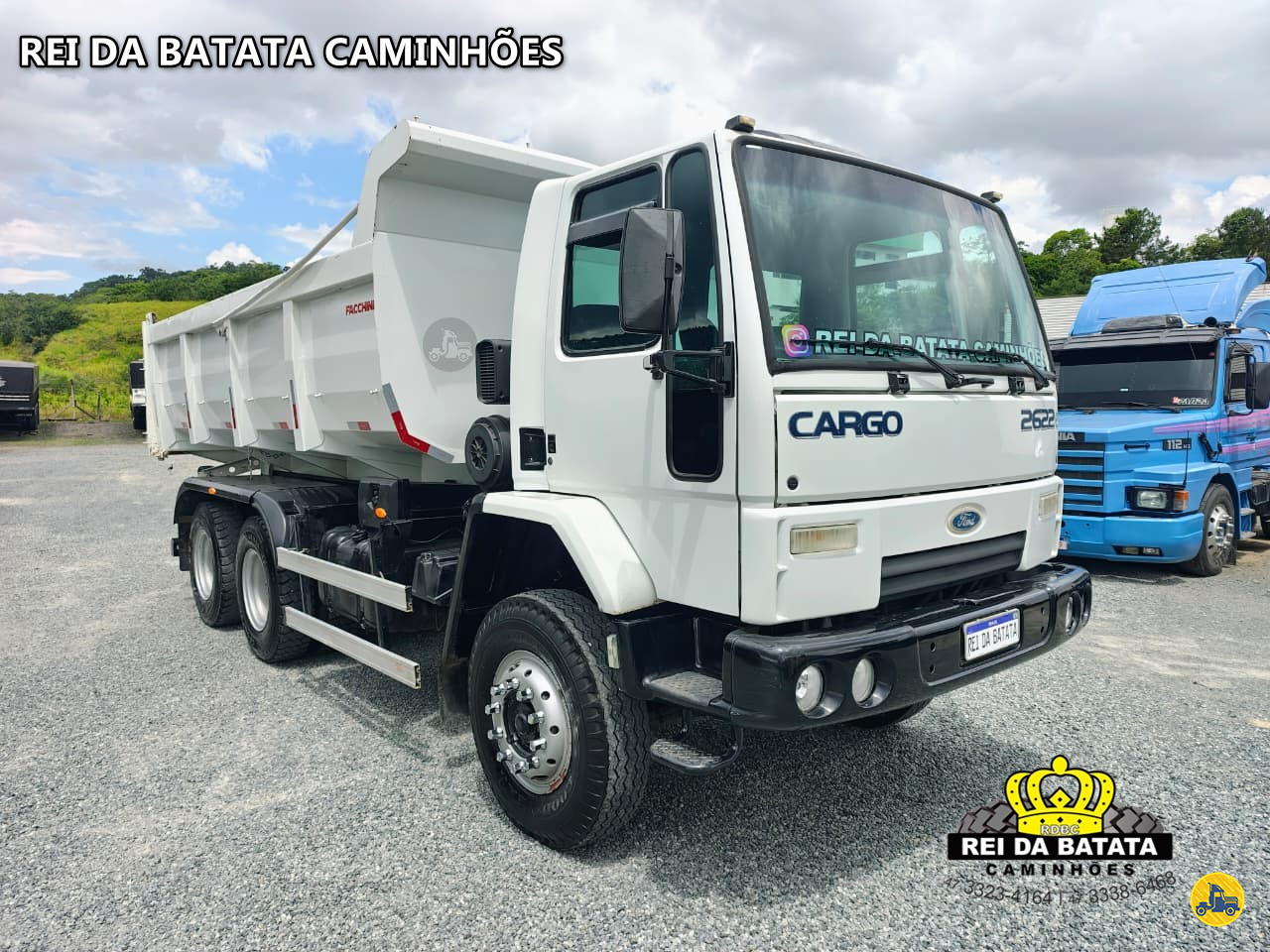 CAMINHAO FORD CARGO 2622 Caçamba Basculante Traçado 6x4 Rei da Batata Caminhões BLUMENAU SANTA CATARINA SC