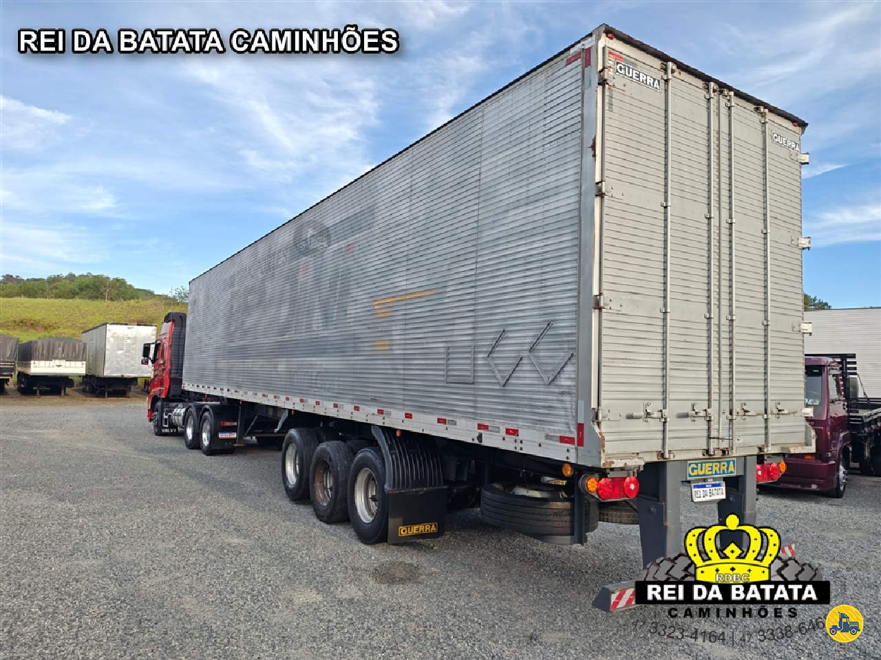 CARRETA SEMI-REBOQUE BAU FURGÃO Rei da Batata Caminhões BLUMENAU SANTA CATARINA SC