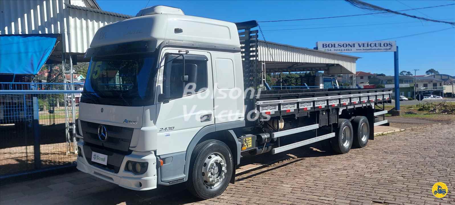 CAMINHAO MERCEDES-BENZ MB 2430 Carga Seca Truck 6x2 Bolsoni Veículos NOVA PRATA RIO GRANDE DO SUL RS