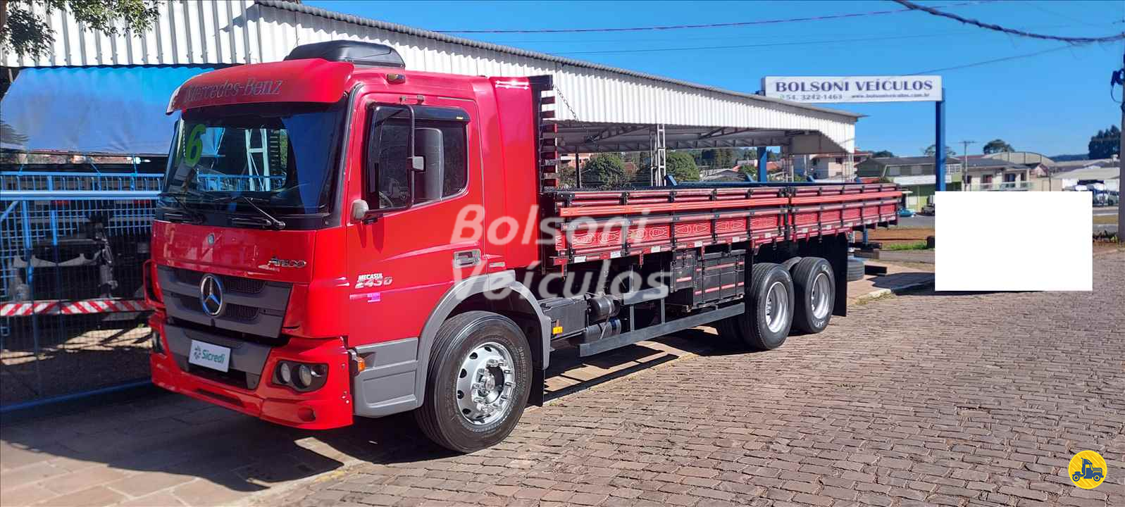 CAMINHAO MERCEDES-BENZ MB 2430 Carga Seca Truck 6x2 Bolsoni Veículos NOVA PRATA RIO GRANDE DO SUL RS