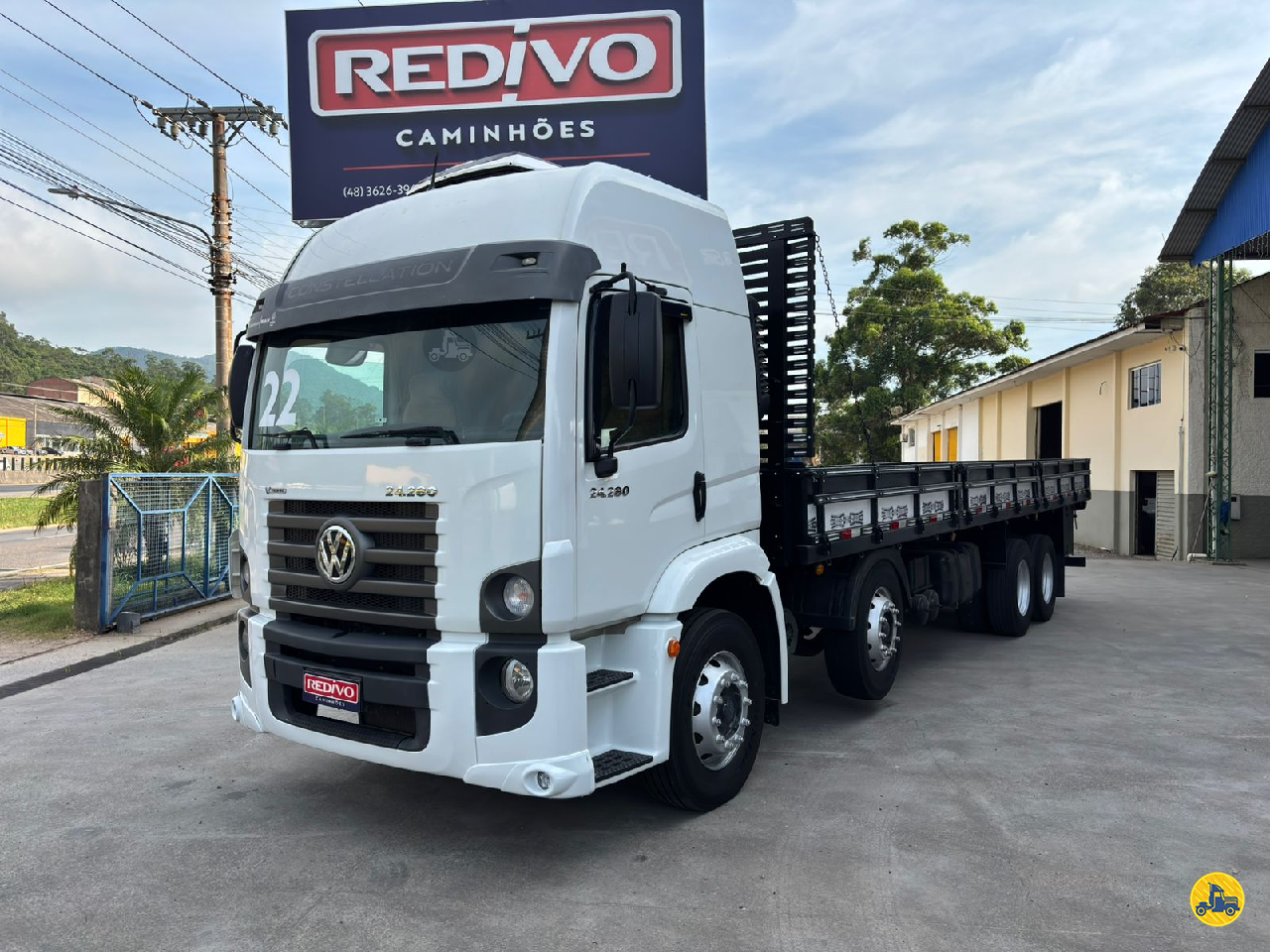 CAMINHAO VOLKSWAGEN VW 24280 Carga Seca BiTruck 8x2 Redivo Caminhões TUBARAO SANTA CATARINA SC