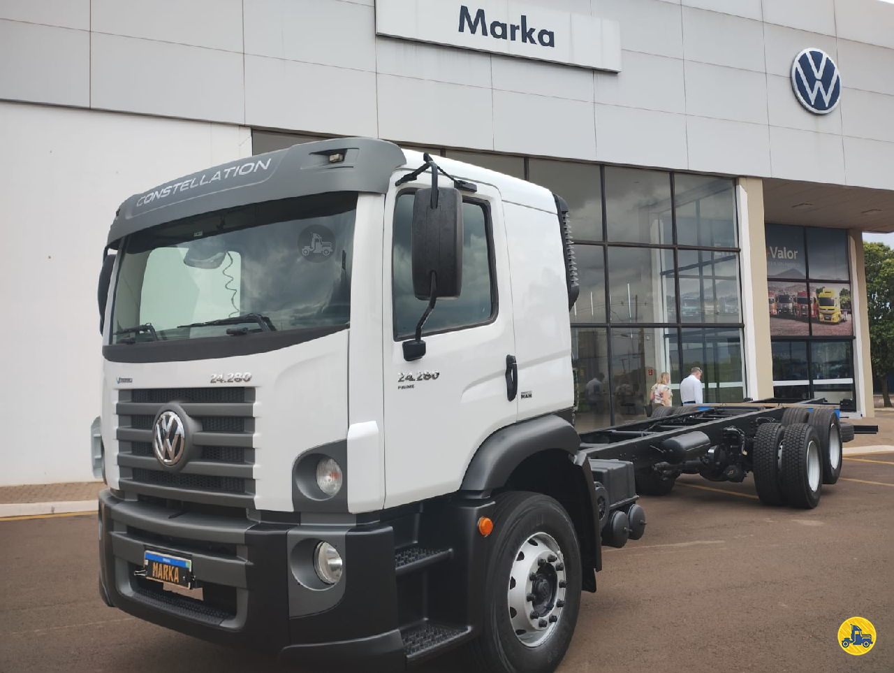 CAMINHAO VOLKSWAGEN VW 24280 Chassis Truck 6x2 Marka Veículos - VW JAU SÃO PAULO SP