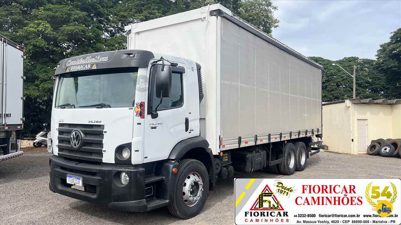 CAMINHAO VOLKSWAGEN VW 24280 Baú Furgão Toco 4x4 Fioricar Caminhões MARIALVA PARANÁ PR