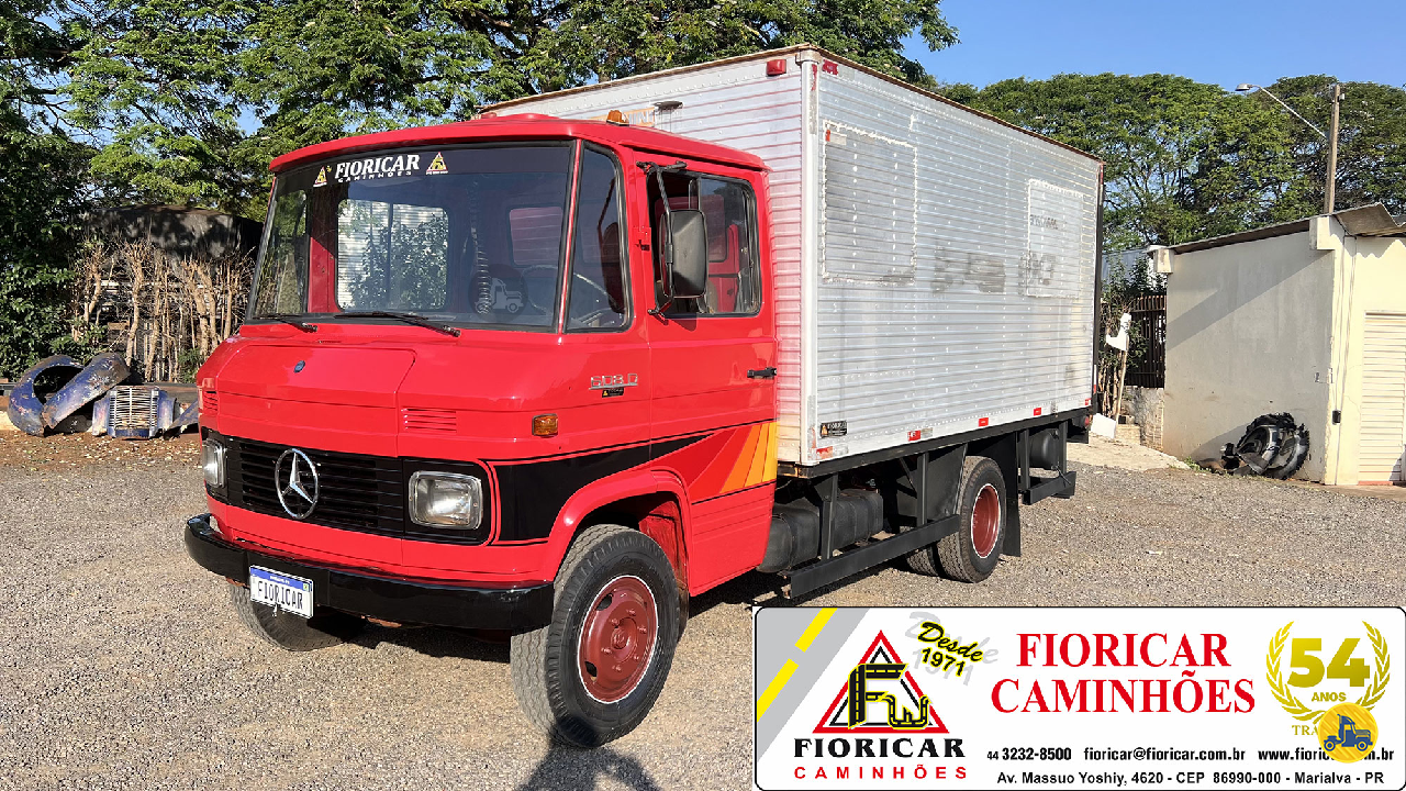 CAMINHAO MERCEDES-BENZ MB 608 Baú Furgão 3/4 4x2 Fioricar Caminhões MARIALVA PARANÁ PR
