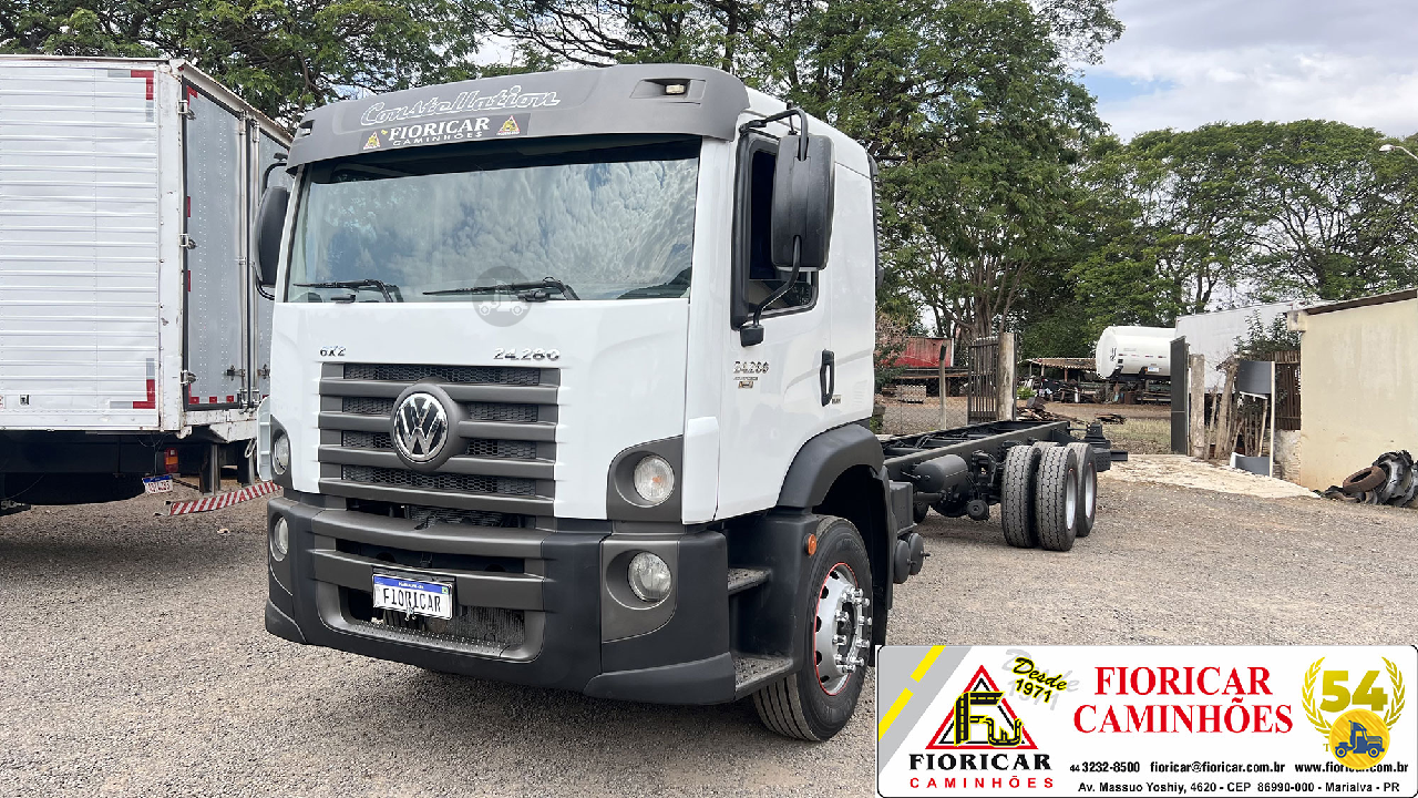 CAMINHAO VOLKSWAGEN VW 24280 Chassis Truck 6x2 Fioricar Caminhões MARIALVA PARANÁ PR