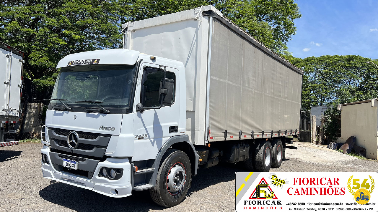CAMINHAO MERCEDES-BENZ MB 2426 Baú Sider Truck 6x2 Fioricar Caminhões MARIALVA PARANÁ PR