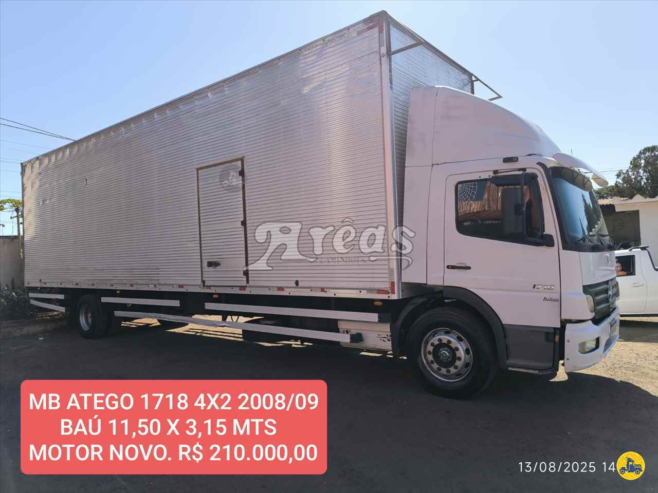 CAMINHAO MERCEDES-BENZ MB 1718 Baú Furgão Toco 4x2 Arêas Caminhões MARINGA PARANÁ PR