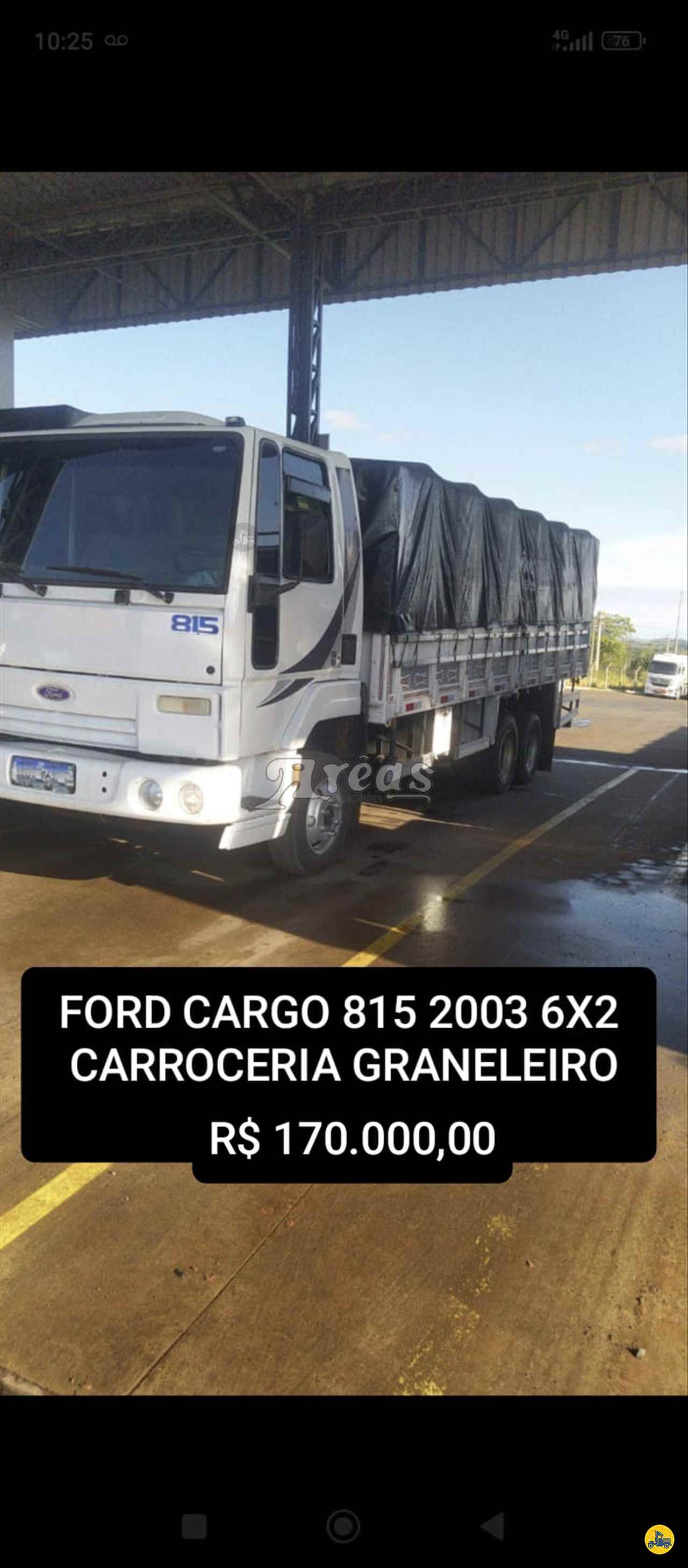 CAMINHAO FORD CARGO 815 Graneleiro 3/4 6x2 Arêas Caminhões MARINGA PARANÁ PR
