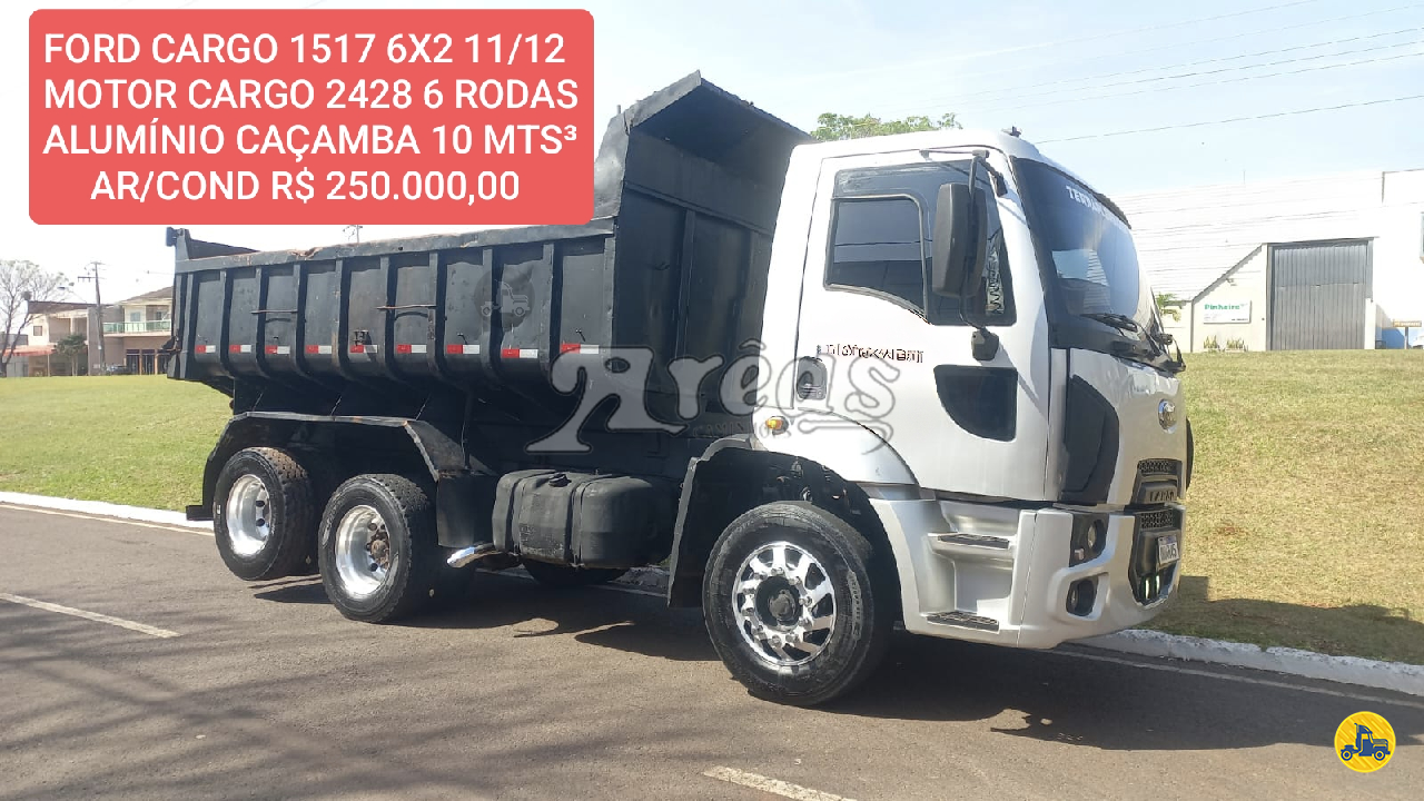 CAMINHAO FORD CARGO 1517 Caçamba Basculante Truck 6x2 Arêas Caminhões MARINGA PARANÁ PR