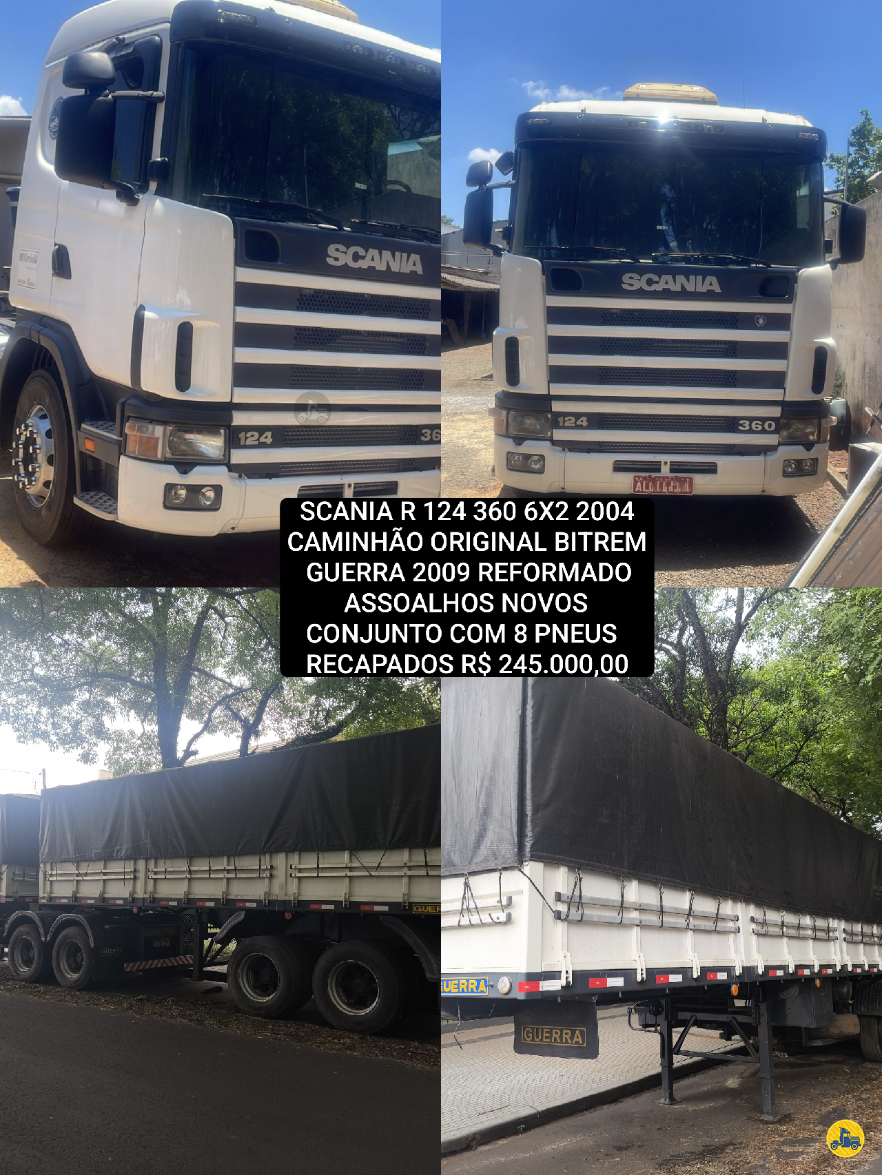 CAMINHAO SCANIA SCANIA 124 360 Conjunto Cavalo 6x2 Arêas Caminhões MARINGA PARANÁ PR