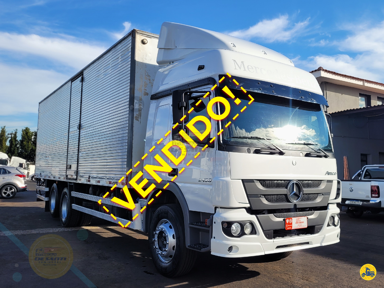 CAMINHAO MERCEDES-BENZ MB 2430 Baú Furgão Truck 6x2 De Santi Caminhões RIBEIRAO PRETO SÃO PAULO SP