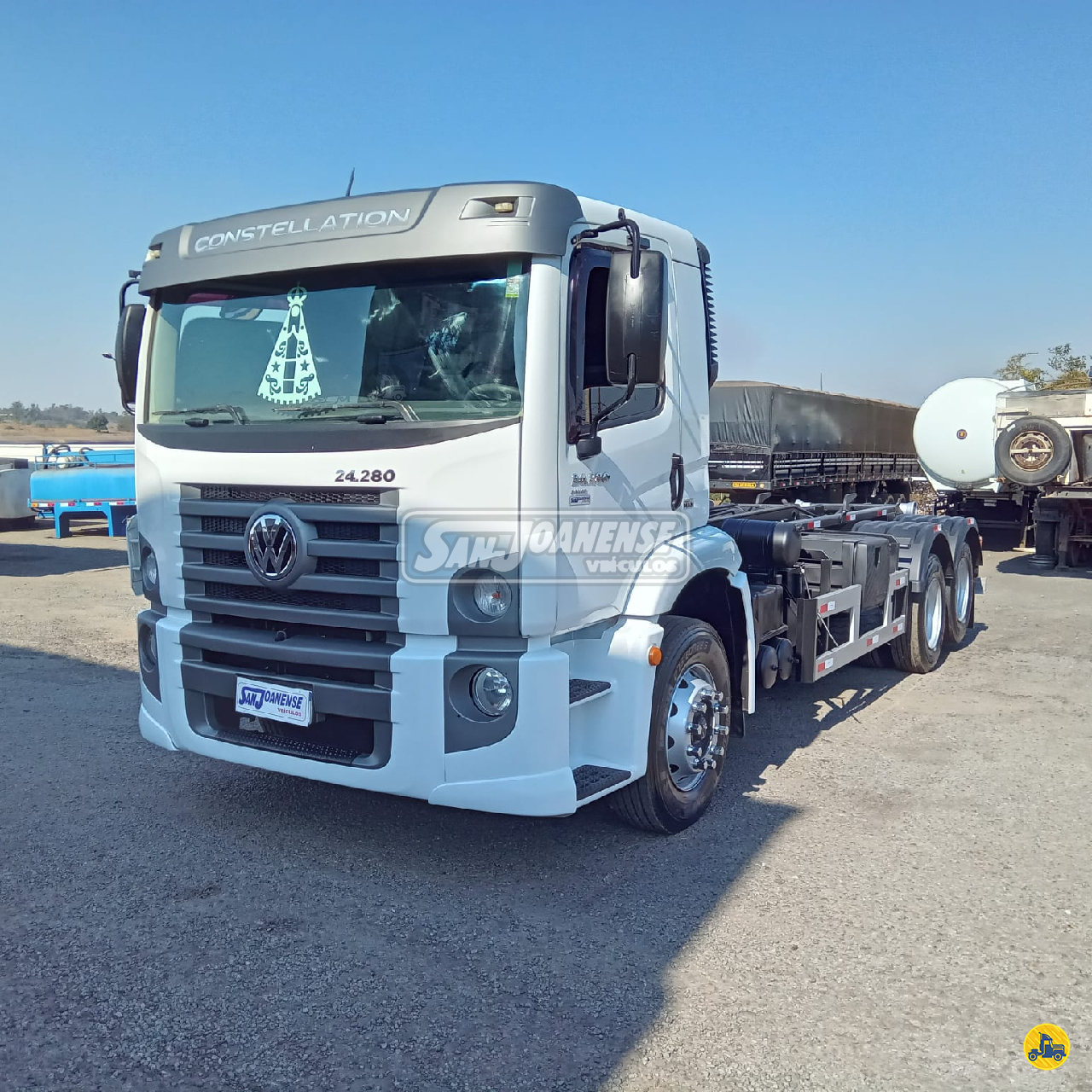 CAMINHAO VOLKSWAGEN VW 24280 Roll ON OFF Truck 6x2 Sanjoanense Veículos LIMEIRA SÃO PAULO SP