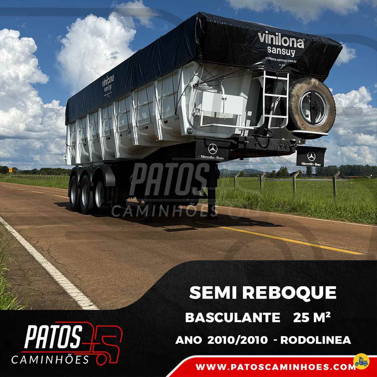 CARRETA SEMI-REBOQUE BASCULANTE Patos Caminhões PATOS DE MINAS MINAS GERAIS MG