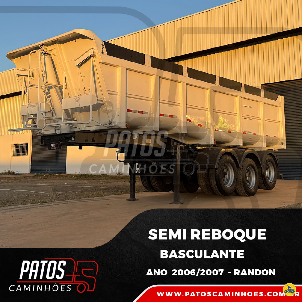 CARRETA SEMI-REBOQUE BASCULANTE Patos Caminhões PATOS DE MINAS MINAS GERAIS MG