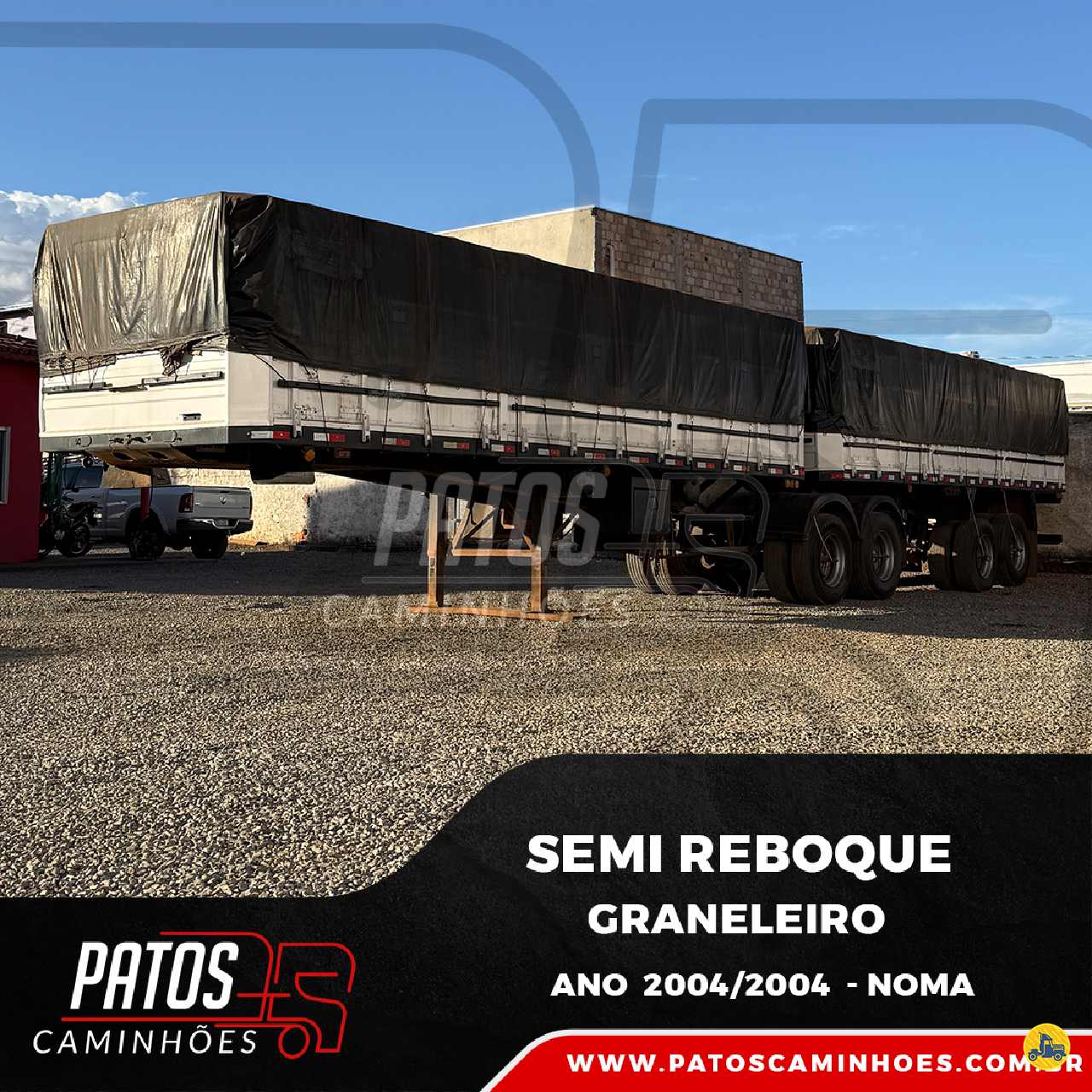 CARRETA SEMI-REBOQUE GRANELEIRO Patos Caminhões PATOS DE MINAS MINAS GERAIS MG