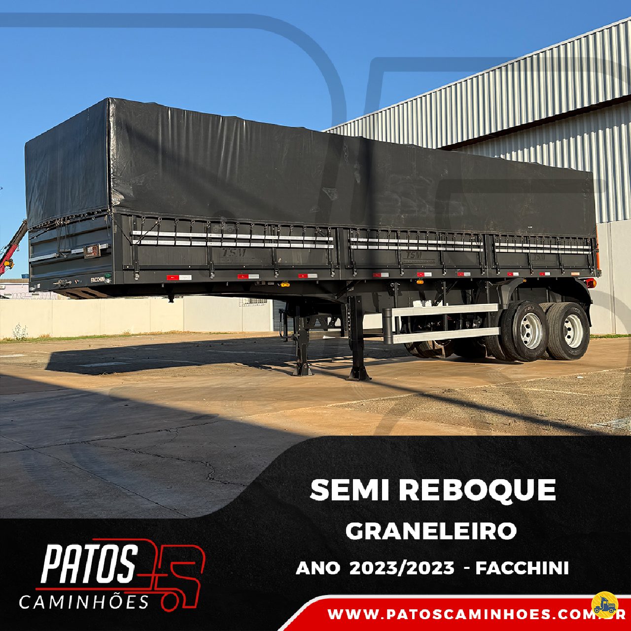 CARRETA SEMI-REBOQUE GRANELEIRO Patos Caminhões PATOS DE MINAS MINAS GERAIS MG