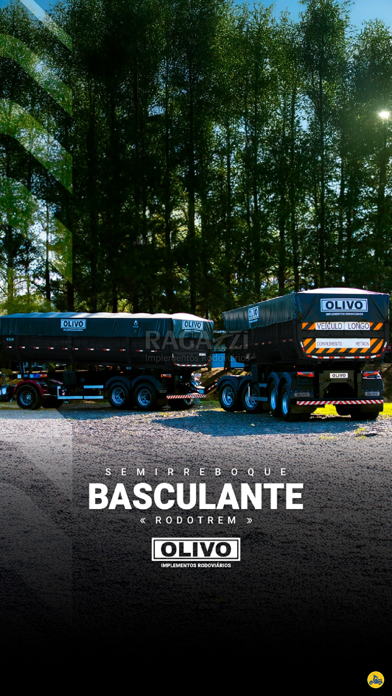 CARRETA RODOTREM BASCULANTE Ragazzi Implementos Rodoviários - Olivo - Rodotecnica GOIANIA GOIAS GO