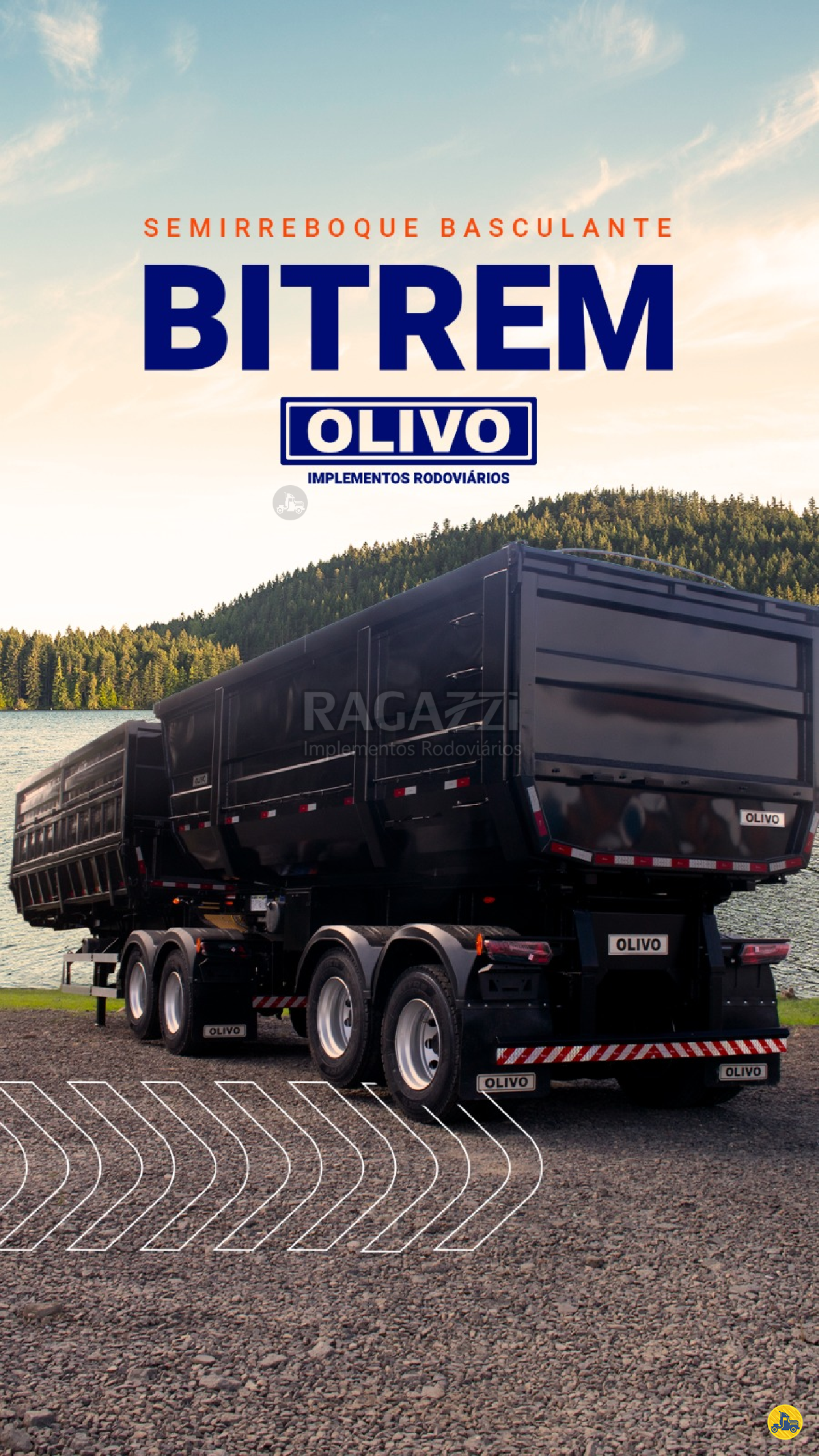 CARRETA BITREM BASCULANTE Ragazzi Implementos Rodoviários - Olivo - Rodotecnica GOIANIA GOIAS GO