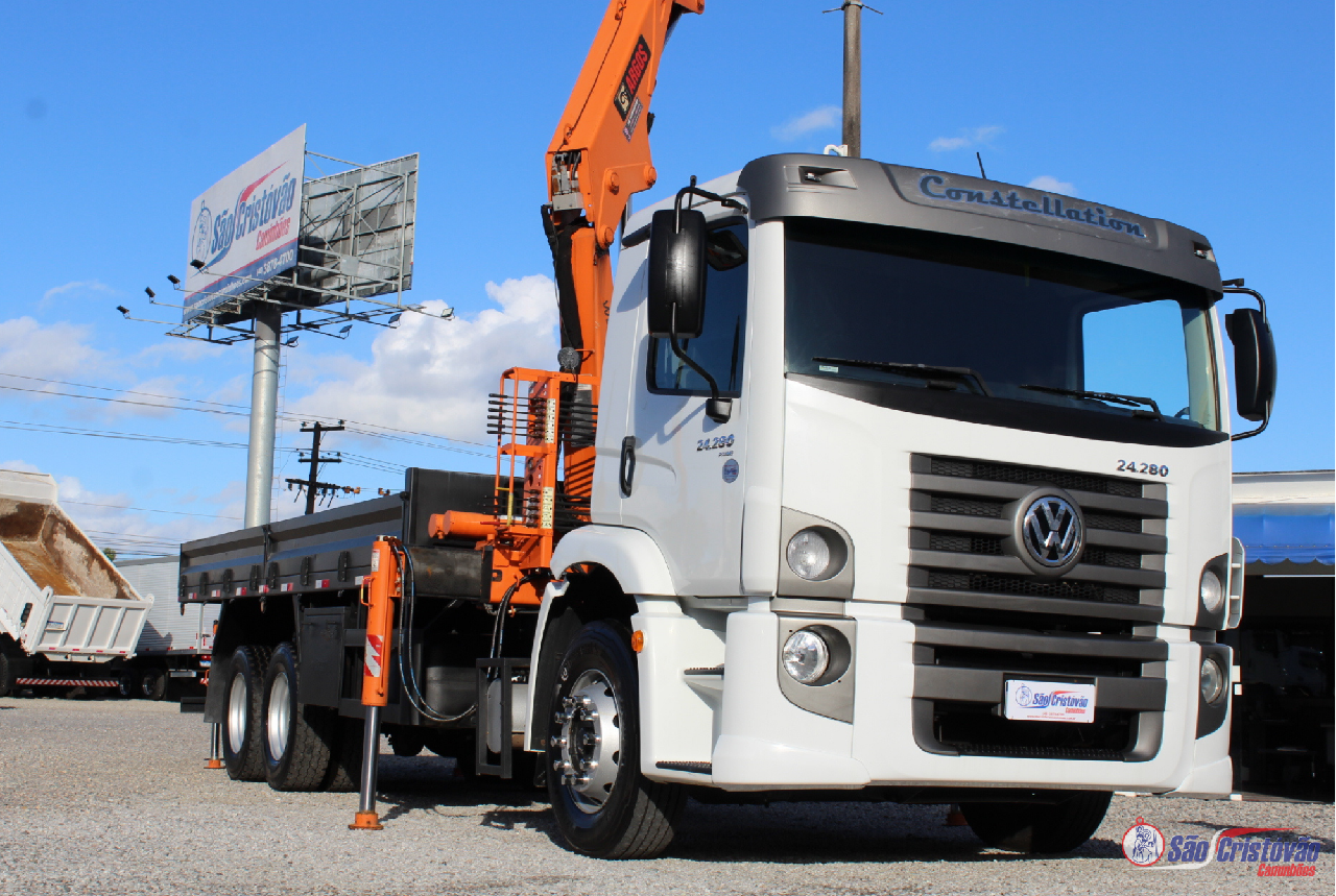 CAMINHAO VOLKSWAGEN VW 24280 Munck Truck 6x2 São Cristóvão Caminhões SAO JOSE SANTA CATARINA SC