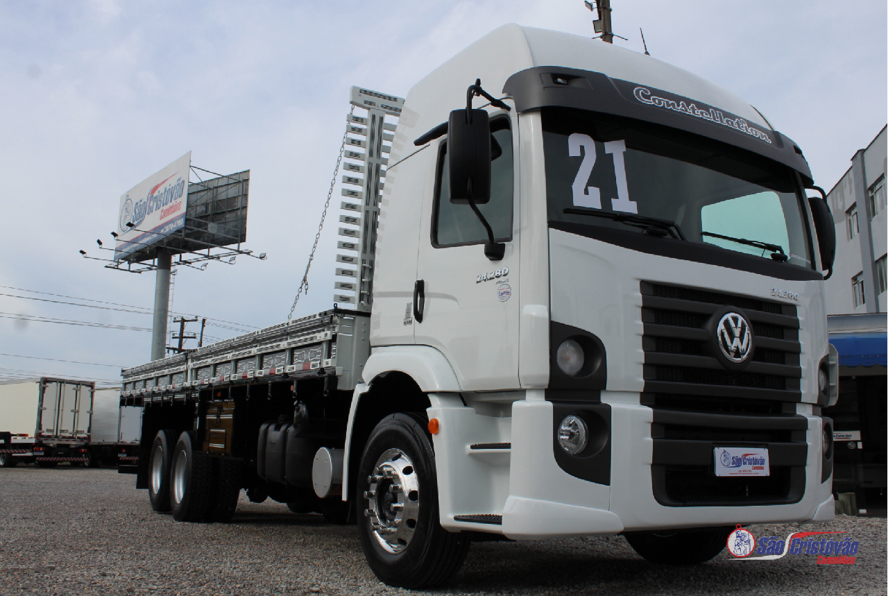 CAMINHAO VOLKSWAGEN VW 24280 Carga Seca Truck 6x2 São Cristóvão Caminhões SAO JOSE SANTA CATARINA SC