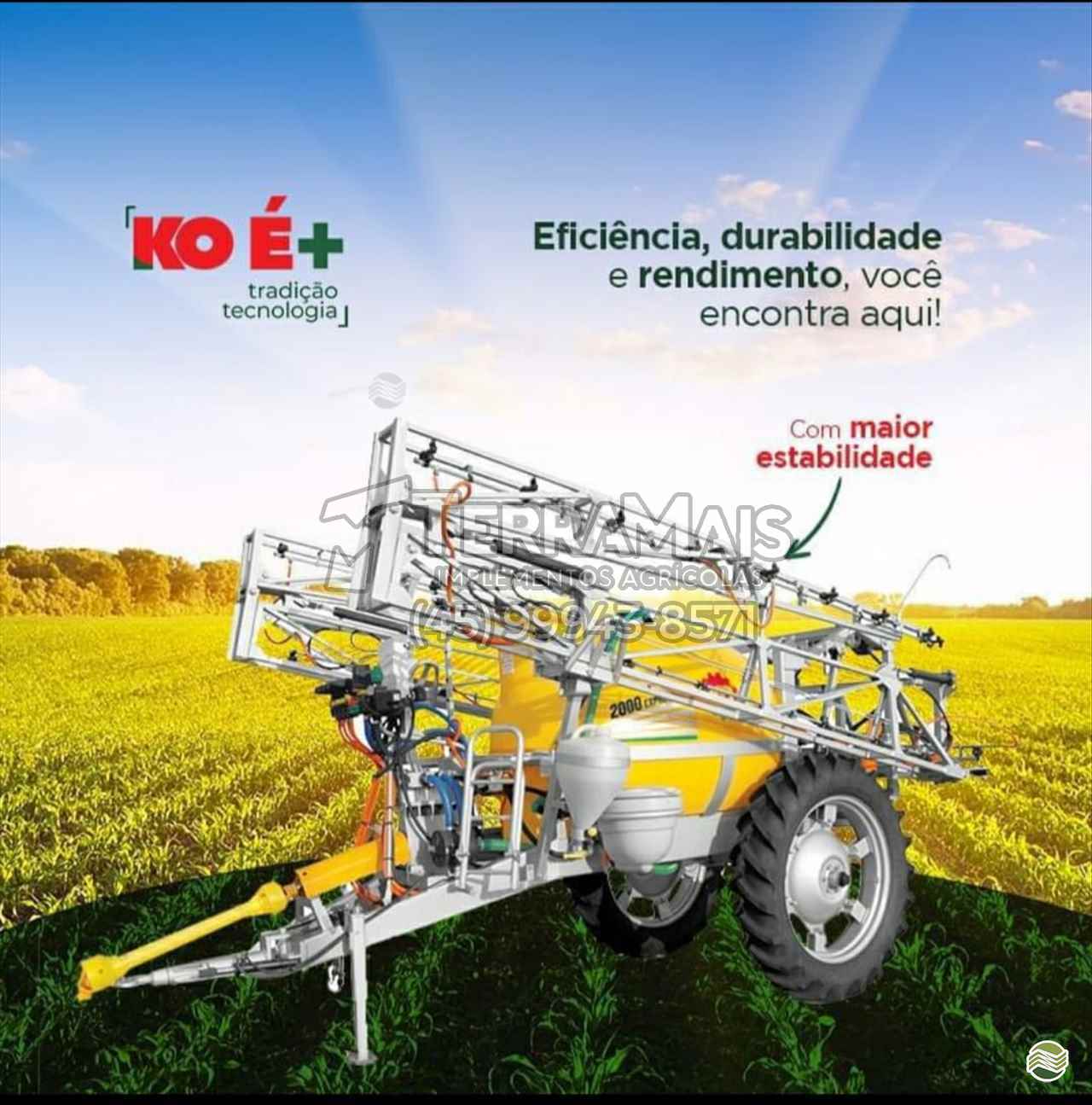 PULVERIZADOR KO KO 3000 Arrasto Terra Mais Implementos Agrícolas TOLEDO PARANÁ PR