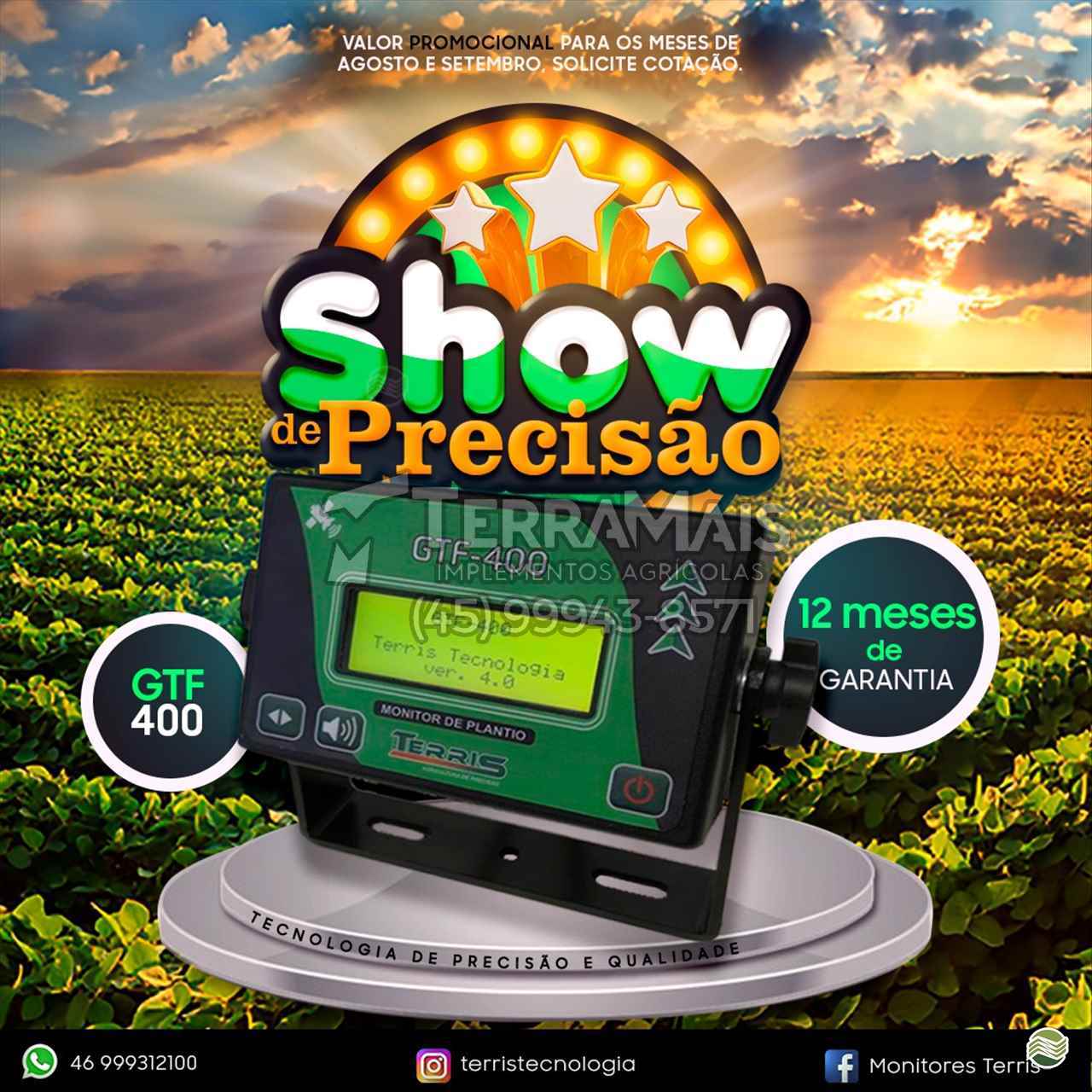 EQUIPAMENTOS AGRICULTURA DE PRECISÃO MONITOR DE PLANTIO Terra Mais Implementos Agrícolas TOLEDO PARANÁ PR