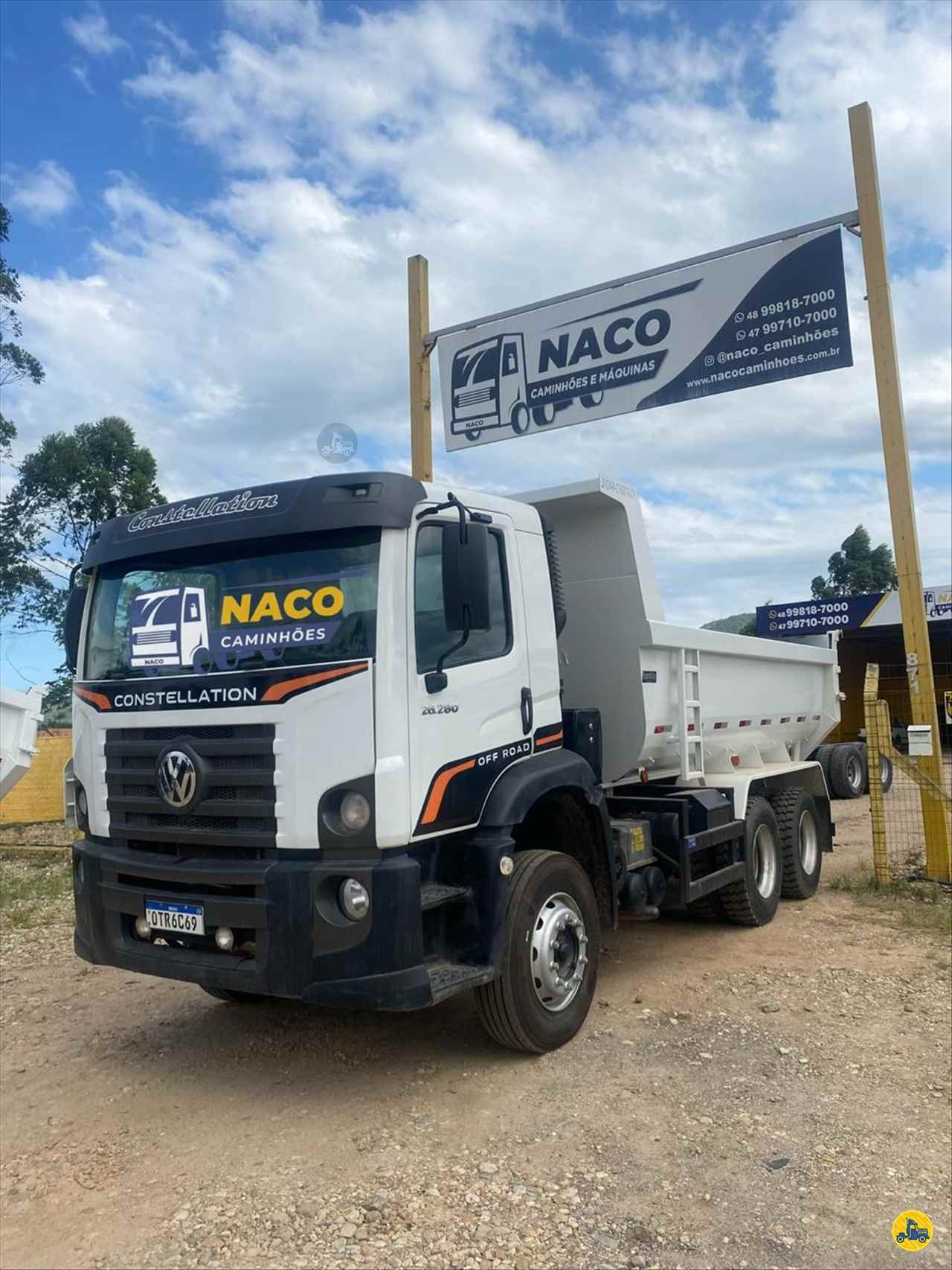 CAMINHAO VOLKSWAGEN VW 26280 Caçamba Basculante Truck 6x4 Naco Caminhões CANELINHA SANTA CATARINA SC