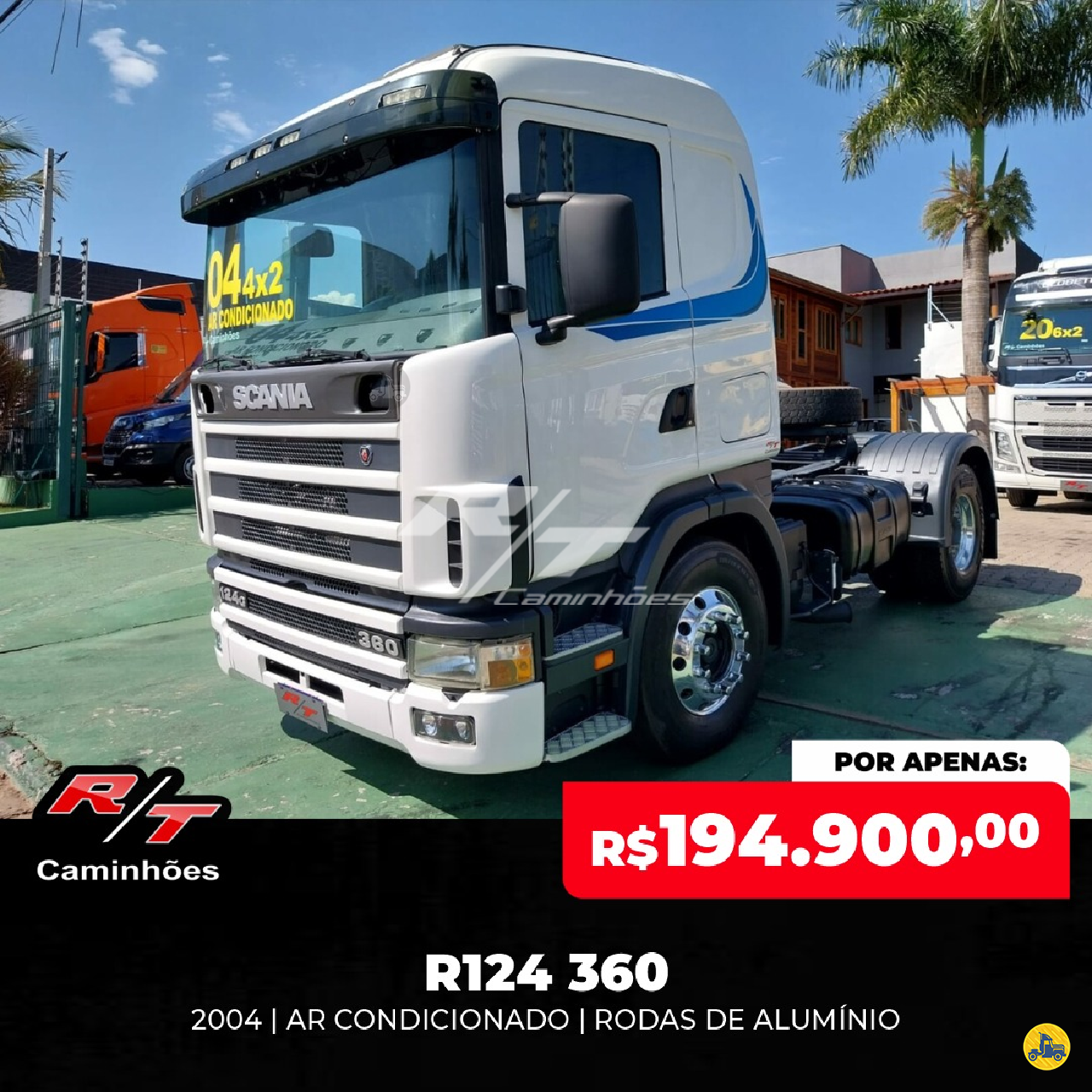 CAMINHAO SCANIA SCANIA 124 360 Cavalo Mecânico Cavalo 4x2 RT Caminhões SUMARE SÃO PAULO SP