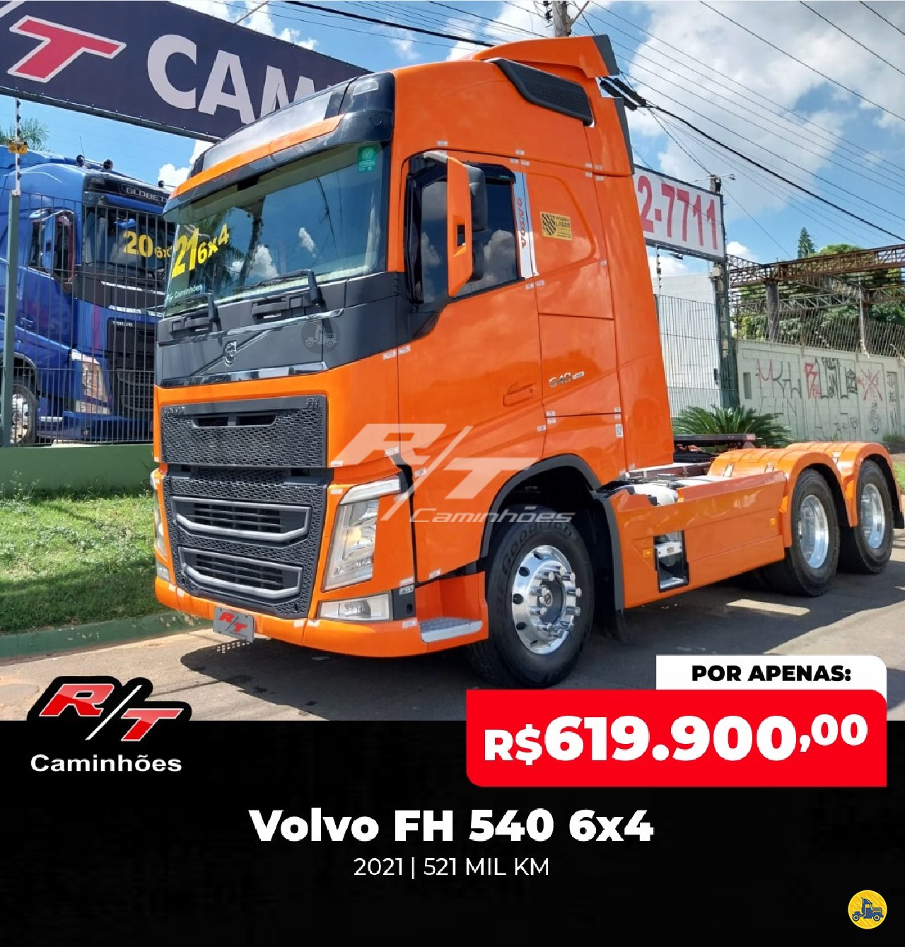 CAMINHAO VOLVO VOLVO FH 540 Cavalo Mecânico Cavalo 6x4 RT Caminhões SUMARE SÃO PAULO SP