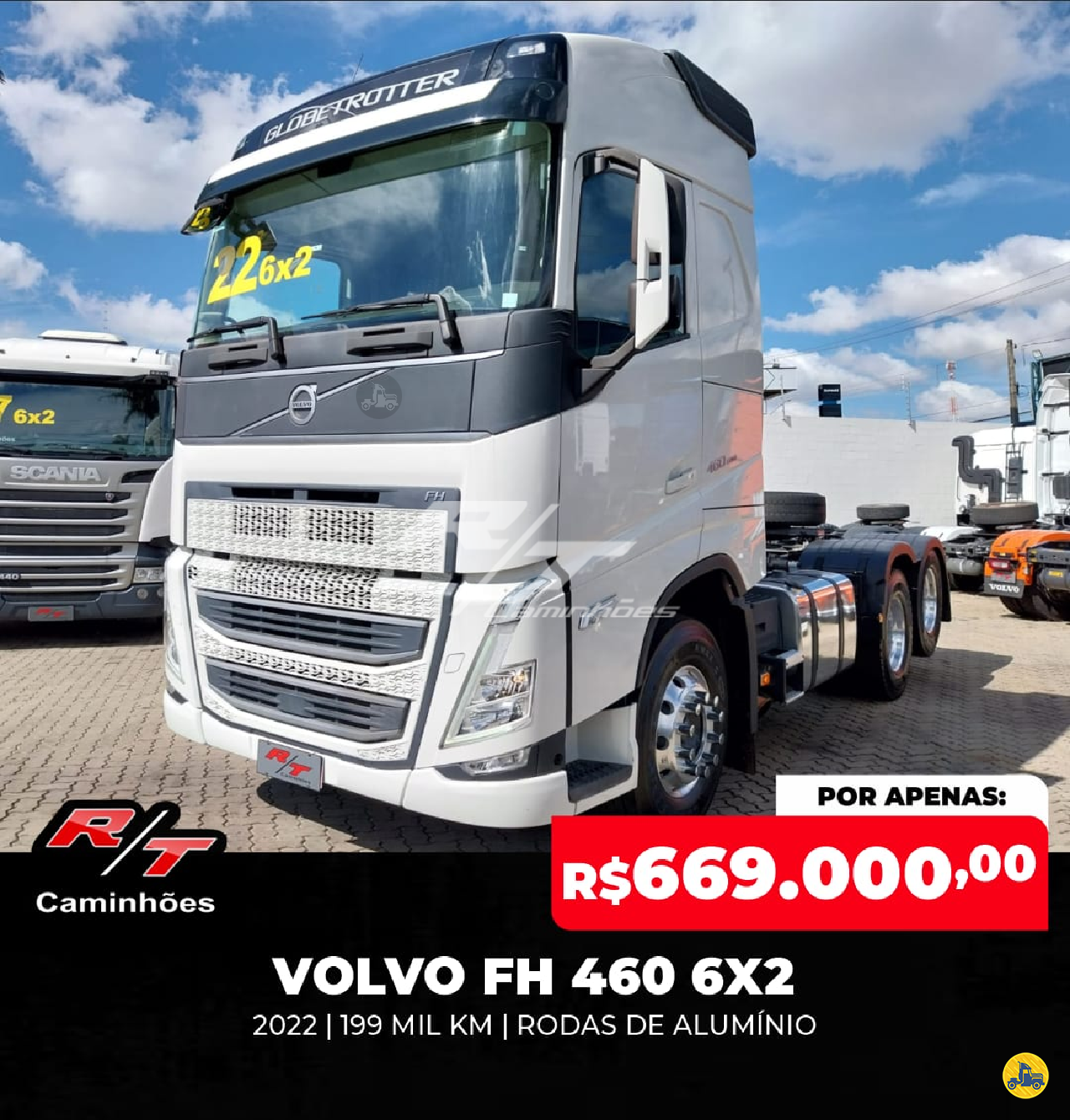 CAMINHAO VOLVO VOLVO FH 460 Cavalo Mecânico Cavalo 6x2 RT Caminhões SUMARE SÃO PAULO SP