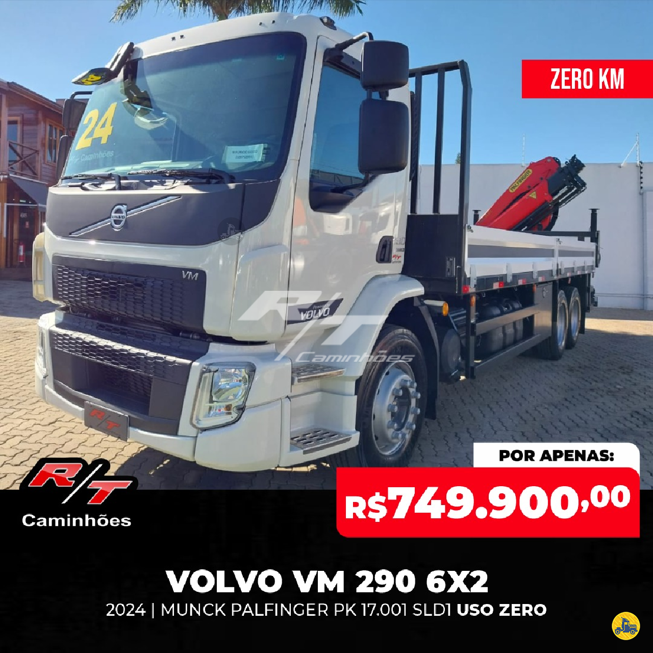 CAMINHAO VOLVO VOLVO VM 290 Munck Truck 6x2 RT Caminhões SUMARE SÃO PAULO SP