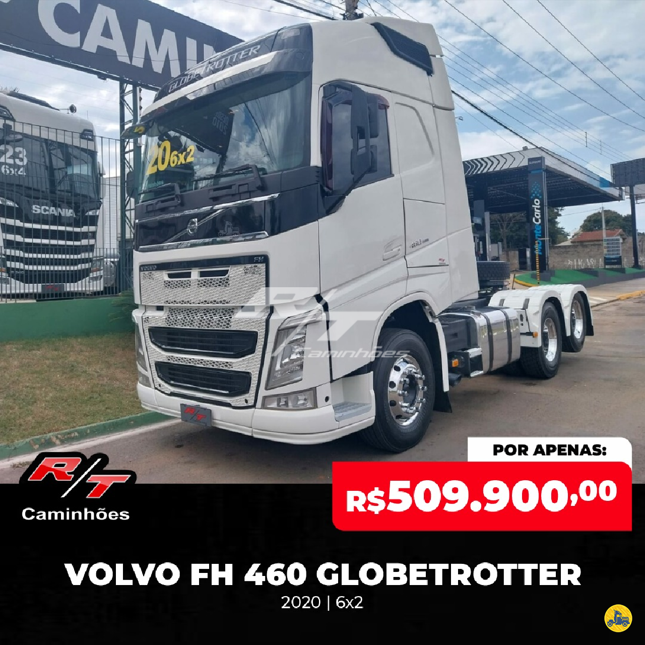 CAMINHAO VOLVO VOLVO FH 460 Cavalo Mecânico Cavalo 6x2 RT Caminhões SUMARE SÃO PAULO SP