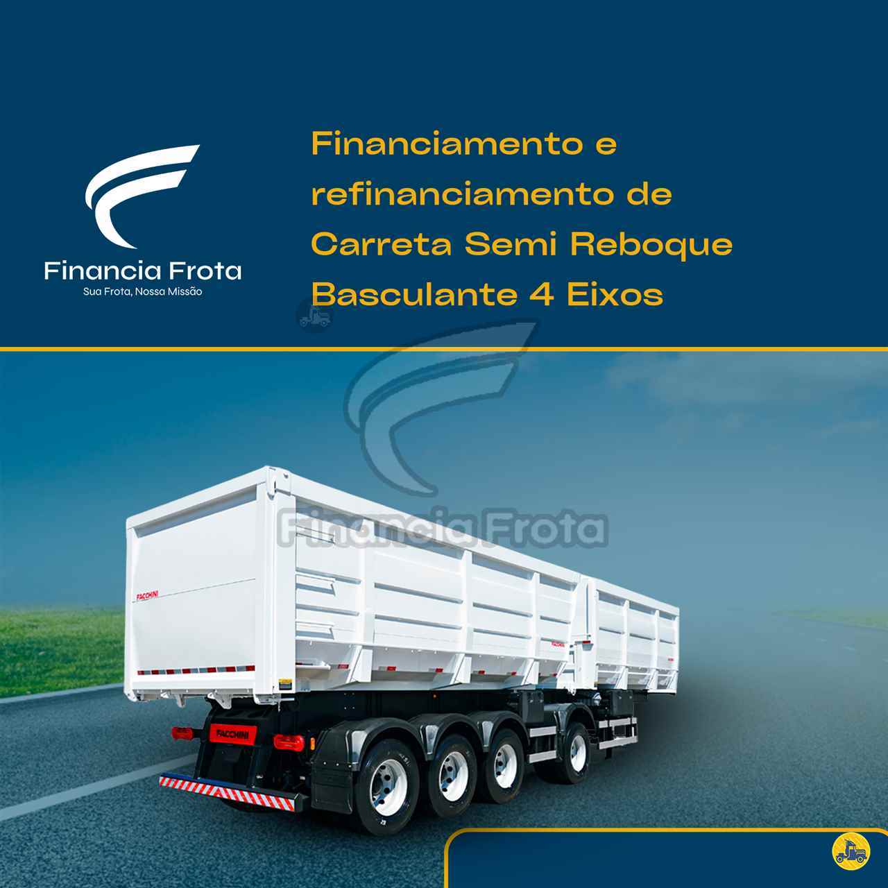Financiamento Carreta Semi Reboque Basculante 4 Eixos