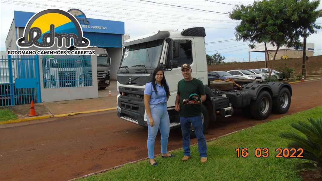 FICA AQUI O NOSSO AGRADECIMENTO A EMPRESA PICA-PAU PRESTADORA DE SERVIÇOS AGRÍCOLAS, DE PRIMAVERA DO LESTE - MT, PELA COMPRA DO CAMINHÃO VOLVO FM 500 6X4T.
