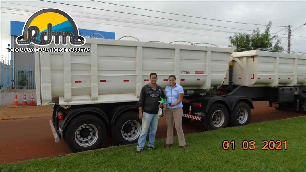ENTREGA DE UM SEMI REBOQUE BASCULANTE, PARA NOSSO CLIENTE MAGDIEL JESUS DE SOUZA, DA CIDADE DE BRITÂNIA - GO.