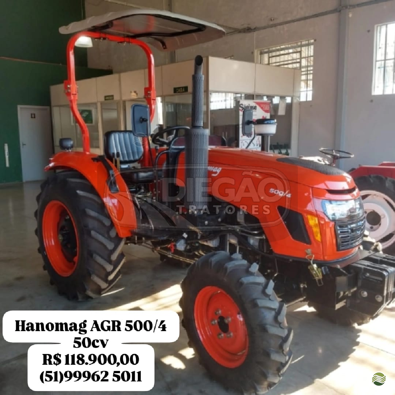 TRATOR HANOMAG 500-4 Tração 4x4 Diegão Tratores PAROBE RIO GRANDE DO SUL RS
