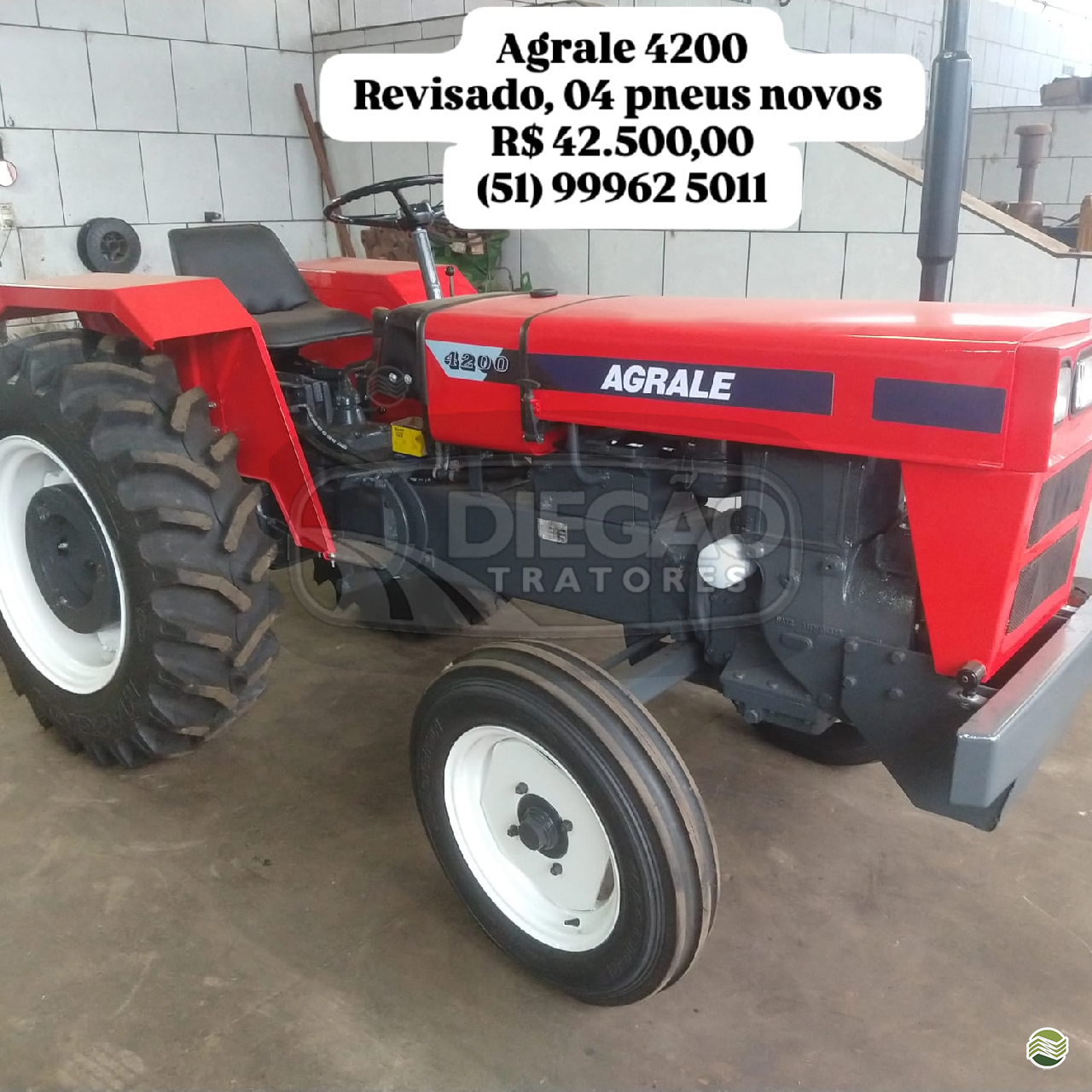 TRATOR AGRALE AGRALE 4200 Tração 4x2 Diegão Tratores PAROBE RIO GRANDE DO SUL RS