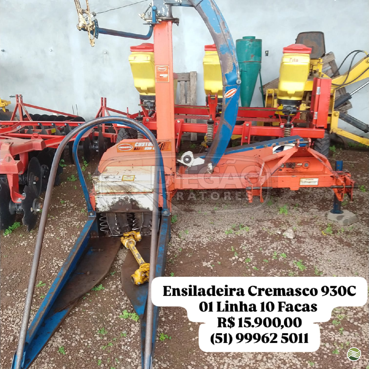 IMPLEMENTOS AGRICOLAS ENSILADEIRA ENSILADEIRA 1 LINHA Diegão Tratores PAROBE RIO GRANDE DO SUL RS