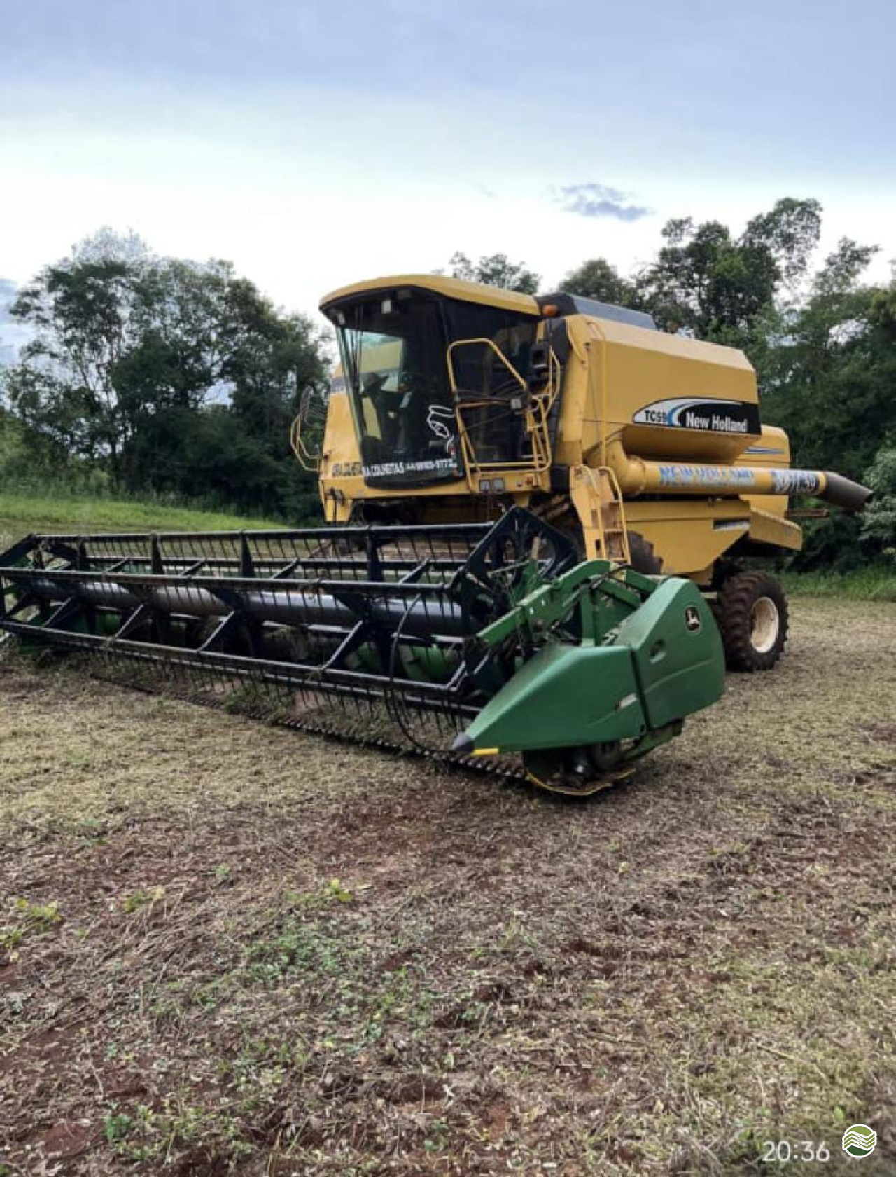 COLHEITADEIRA NEW HOLLAND TC 59 D.K Agronegócios - Máquinas e Implementos Agrícolas PRUDENTOPOLIS PARANÁ PR