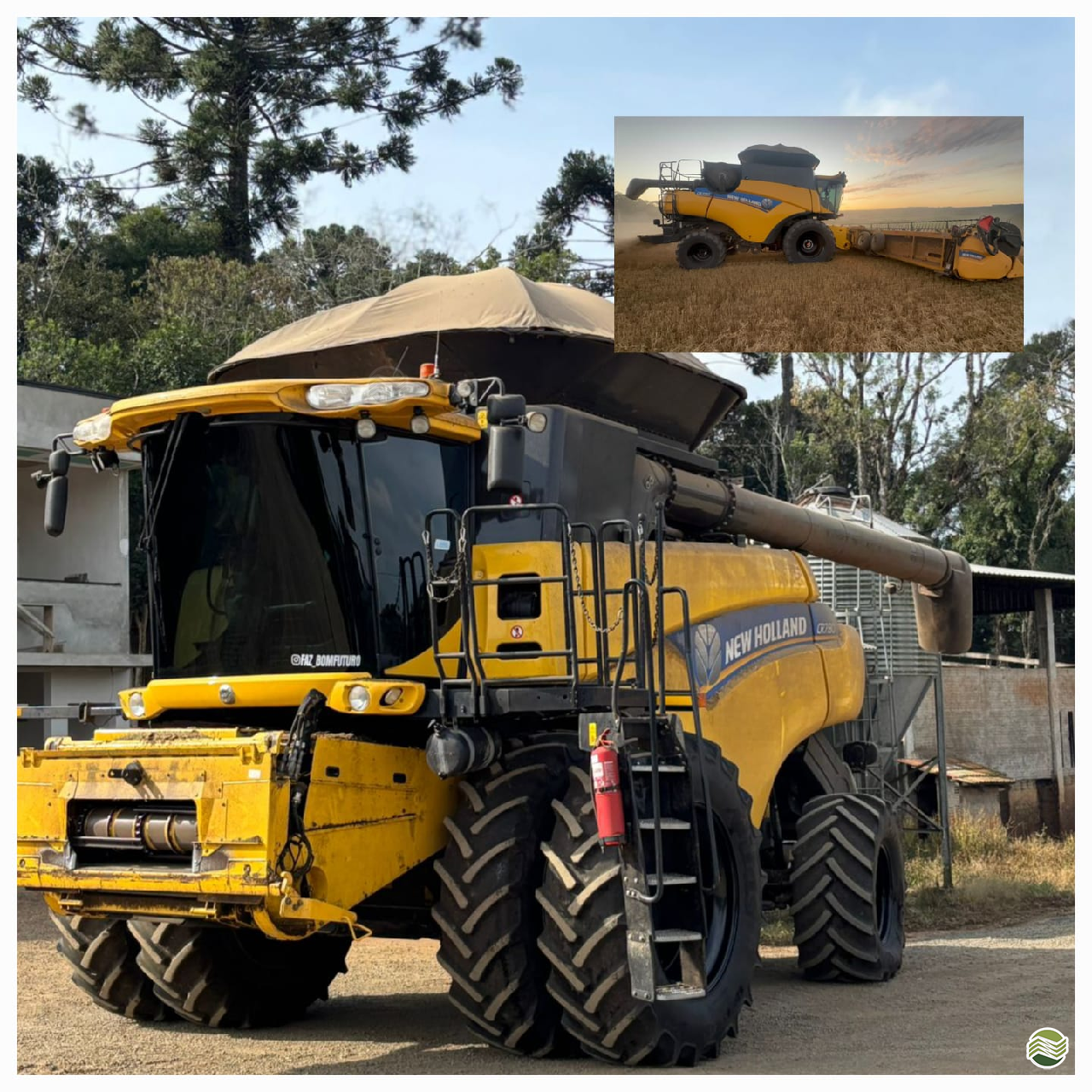 COLHEITADEIRA NEW HOLLAND CR 7.80 D.K Agronegócios - Máquinas e Implementos Agrícolas PRUDENTOPOLIS PARANÁ PR