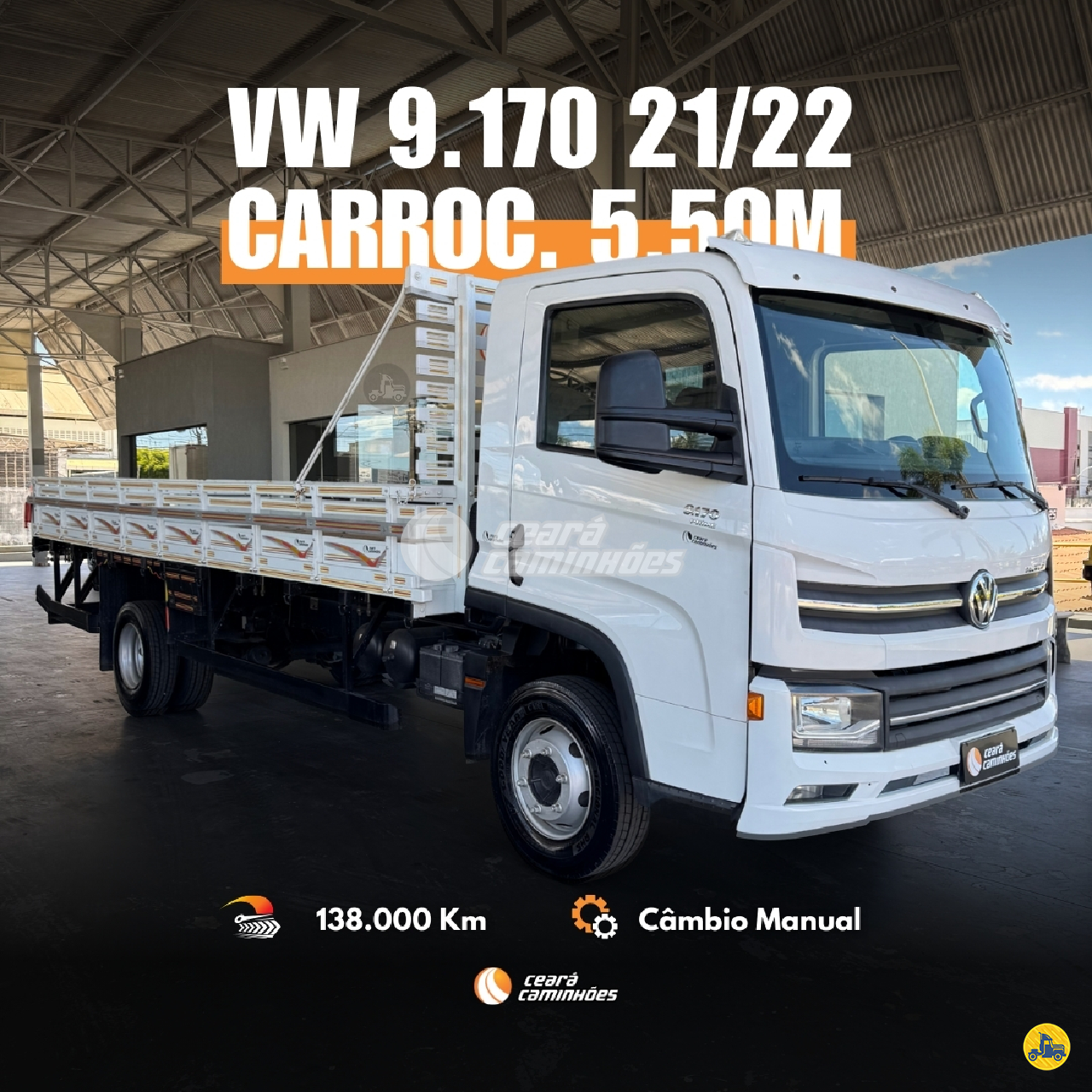 CAMINHAO VOLKSWAGEN VW 9170 Carga Seca 3/4 4x2 Ceará Caminhões FORTALEZA CEARÁ CE