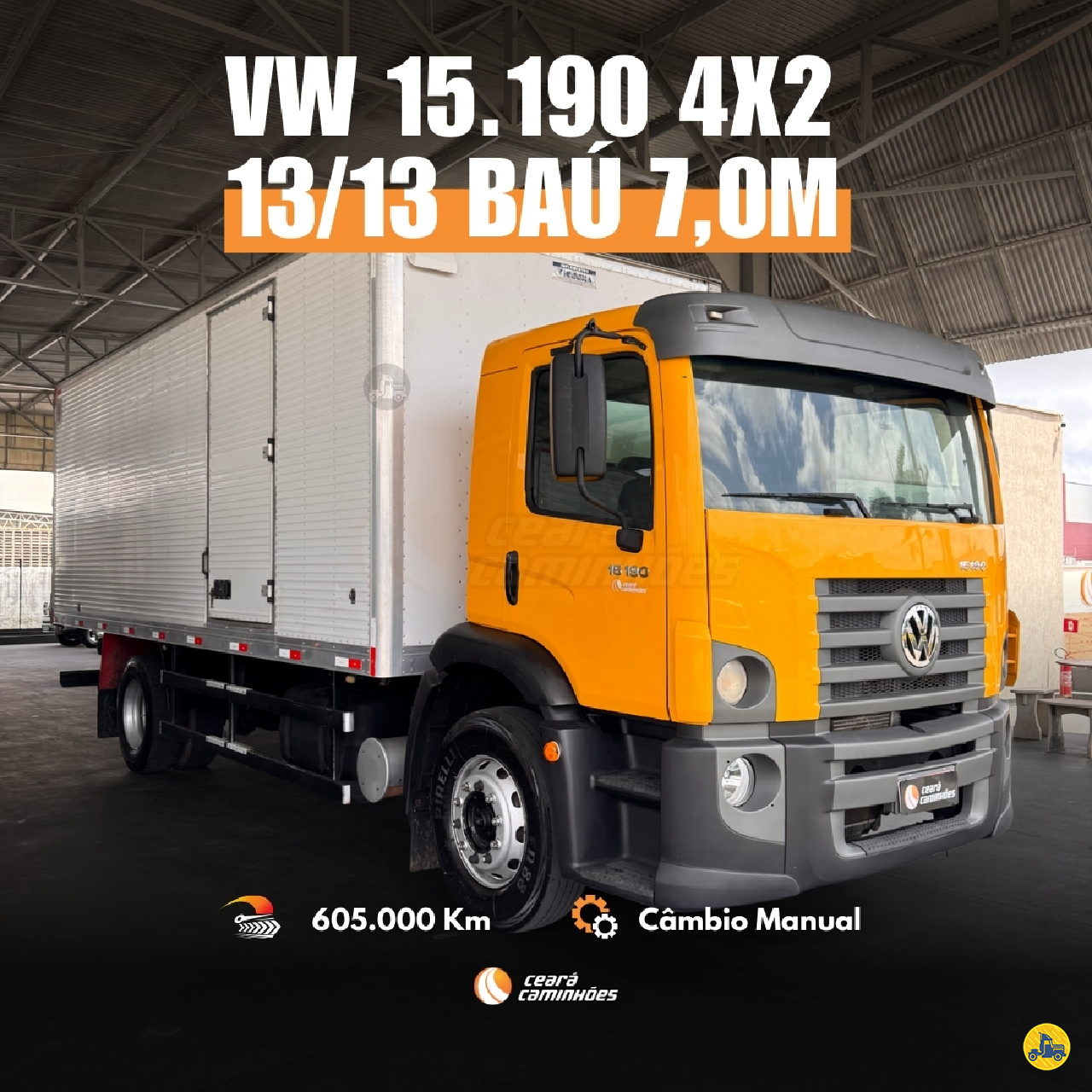 CAMINHAO VOLKSWAGEN VW 15190 Baú Furgão Toco 4x2 Ceará Caminhões FORTALEZA CEARÁ CE