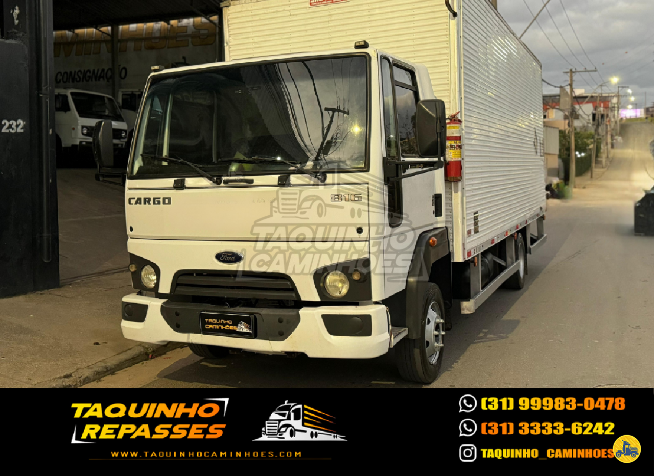CAMINHAO FORD CARGO 816 Baú Furgão 3/4 4x2 Taquinho Caminhões CONTAGEM MINAS GERAIS MG