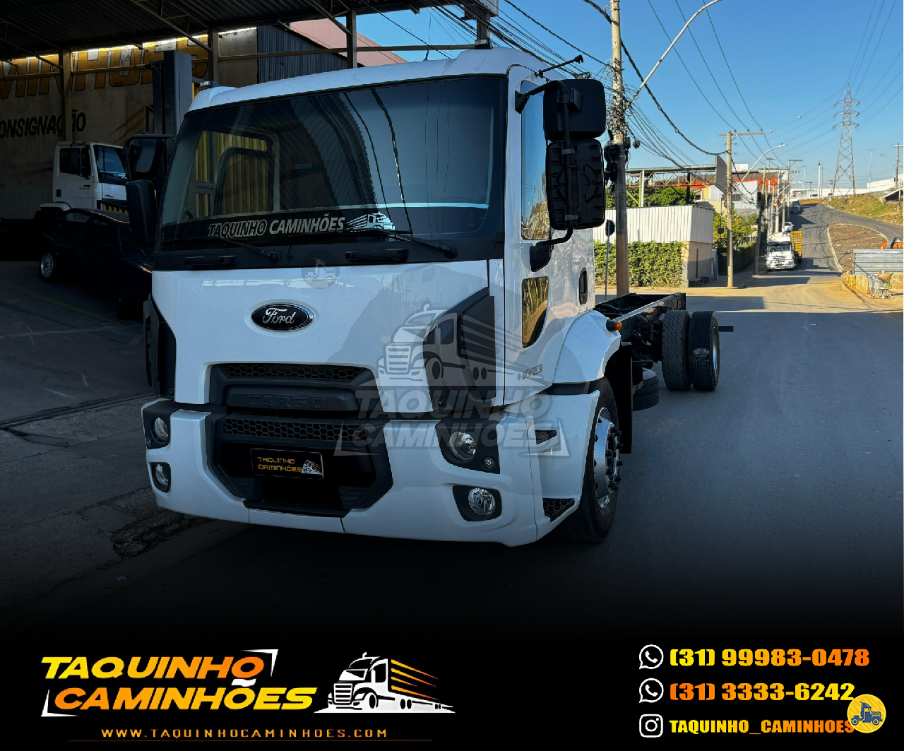 CAMINHAO FORD CARGO 1723 Chassis Toco 4x2 Taquinho Caminhões CONTAGEM MINAS GERAIS MG