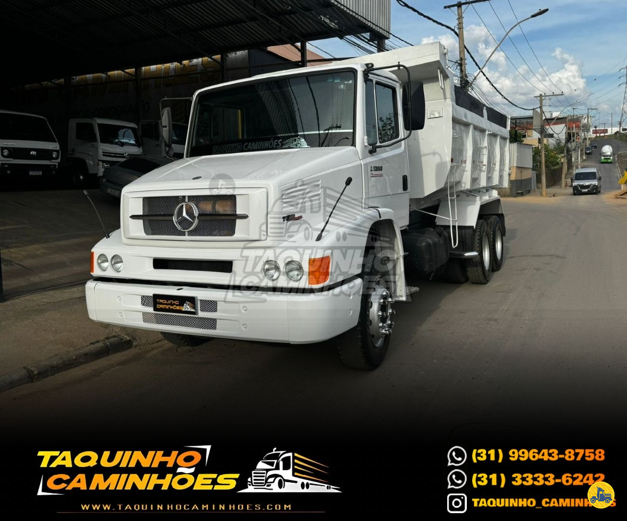 CAMINHAO MERCEDES-BENZ MB 1620 Caçamba Basculante 3/4 6x2 Taquinho Caminhões CONTAGEM MINAS GERAIS MG