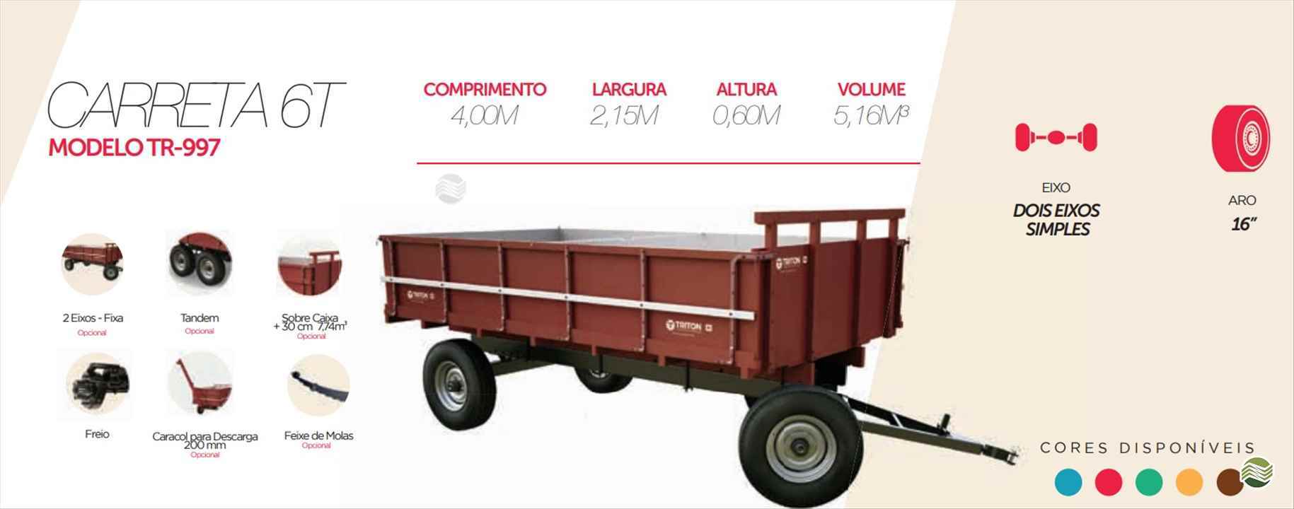 IMPLEMENTOS AGRICOLAS CARRETA AGRÍCOLA CARRETA CARROCERIA Agropec Implementos Agrícolas CRUZ MACHADO PARANÁ PR